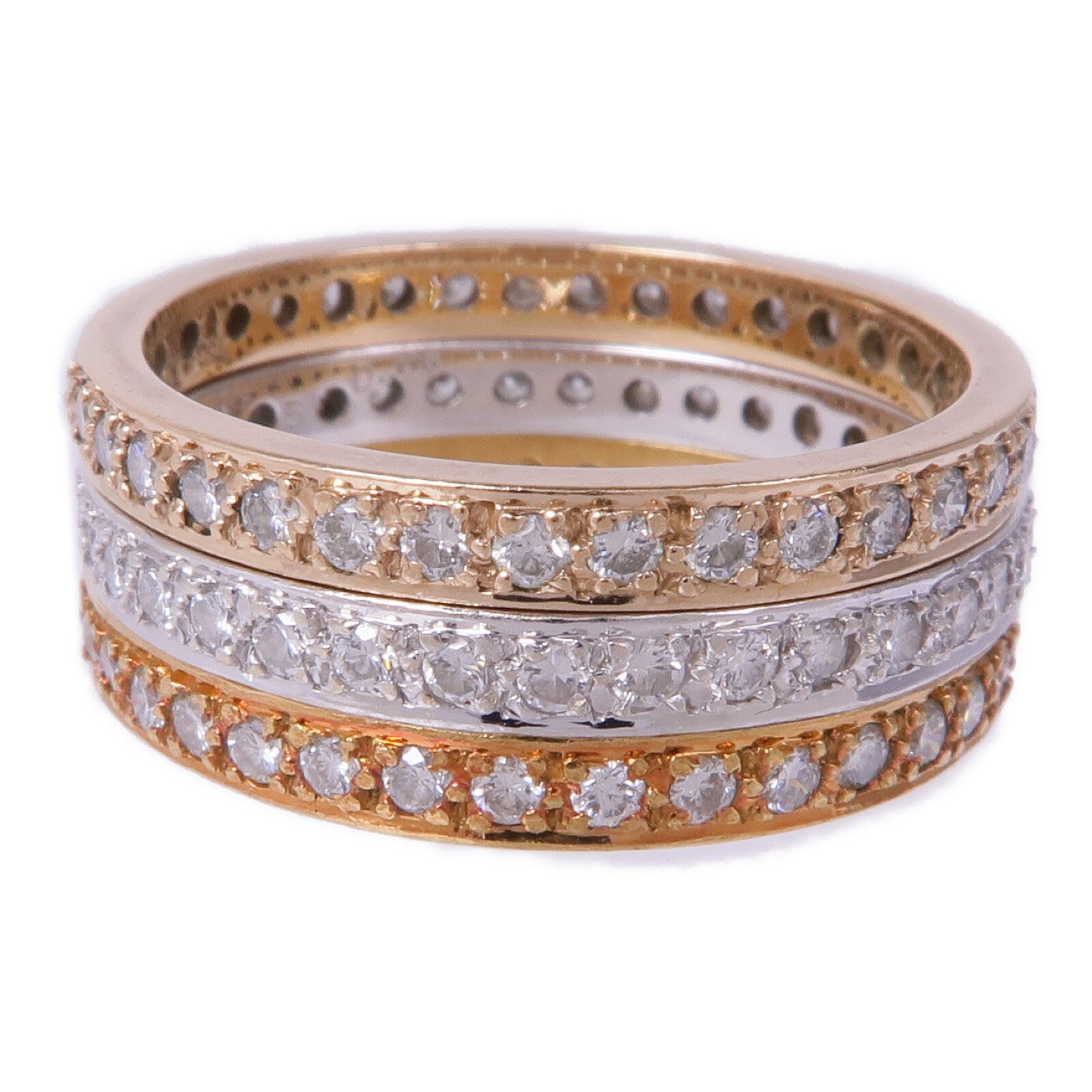 JEWELRY 18K白金/黃金/玫瑰金Diamond Ring鑽石戒指US#6.25