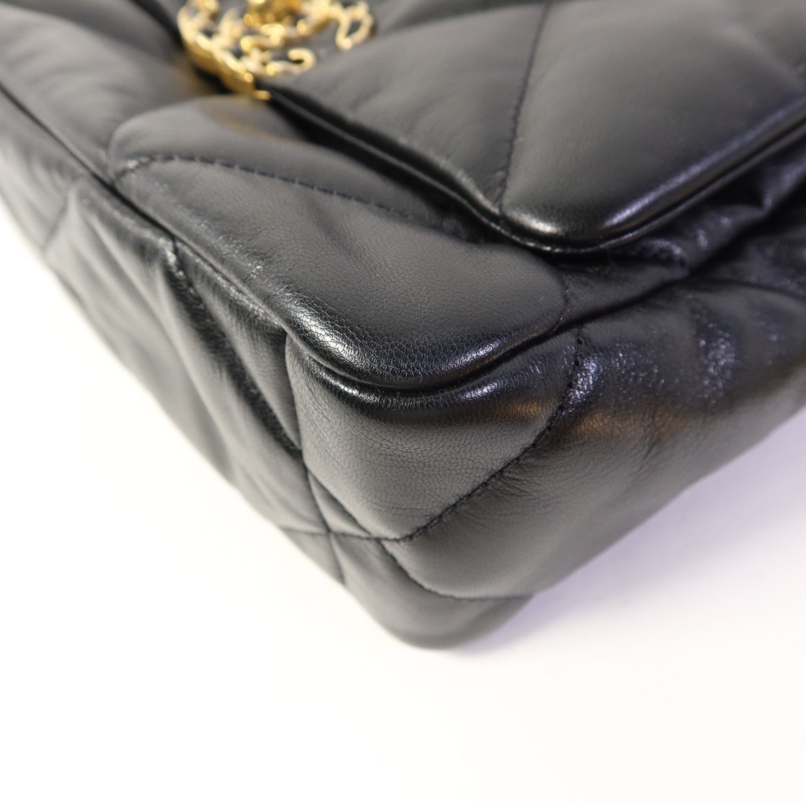 CHANEL 羊皮皮革C19 Small手挽肩背兩用袋