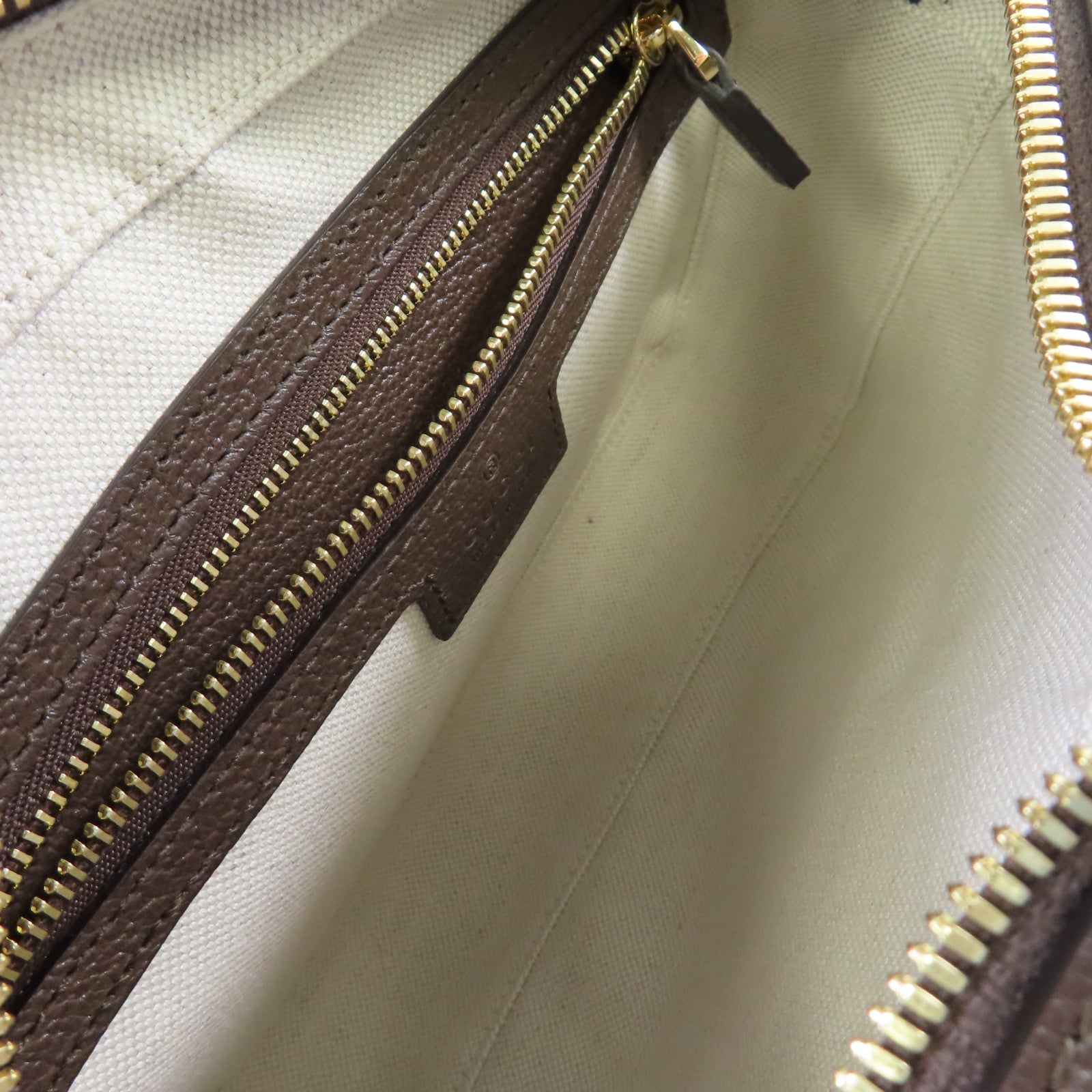 GUCCI 【激減優惠】塗層帆布Ophidia GG Shoulder Bag金扣肩背袋啡色