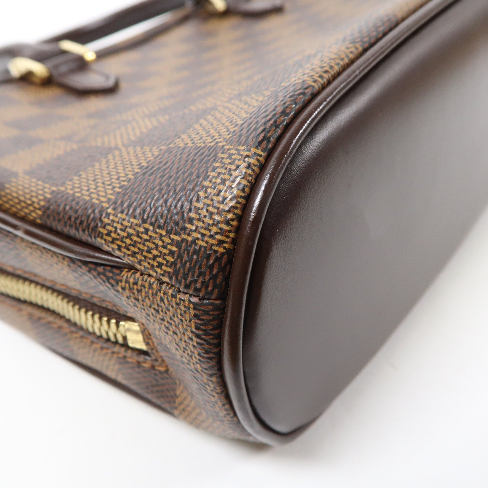LOUIS VUITTON Damier Ebene Sarria Mini金扣手挽袋啡色