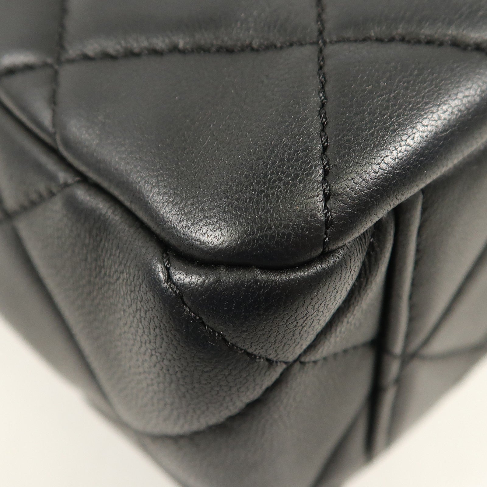 CHANEL 羊皮皮革Shoulder Bag金扣鏈帶手挽肩背兩用袋