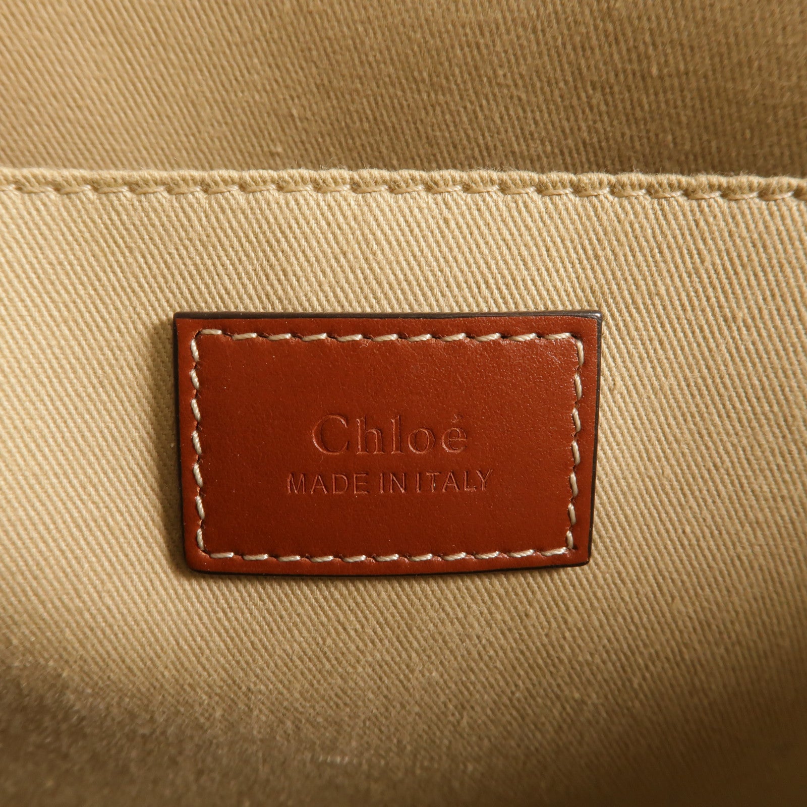 Chloe 帆布Woody Tote Bag肩背袋