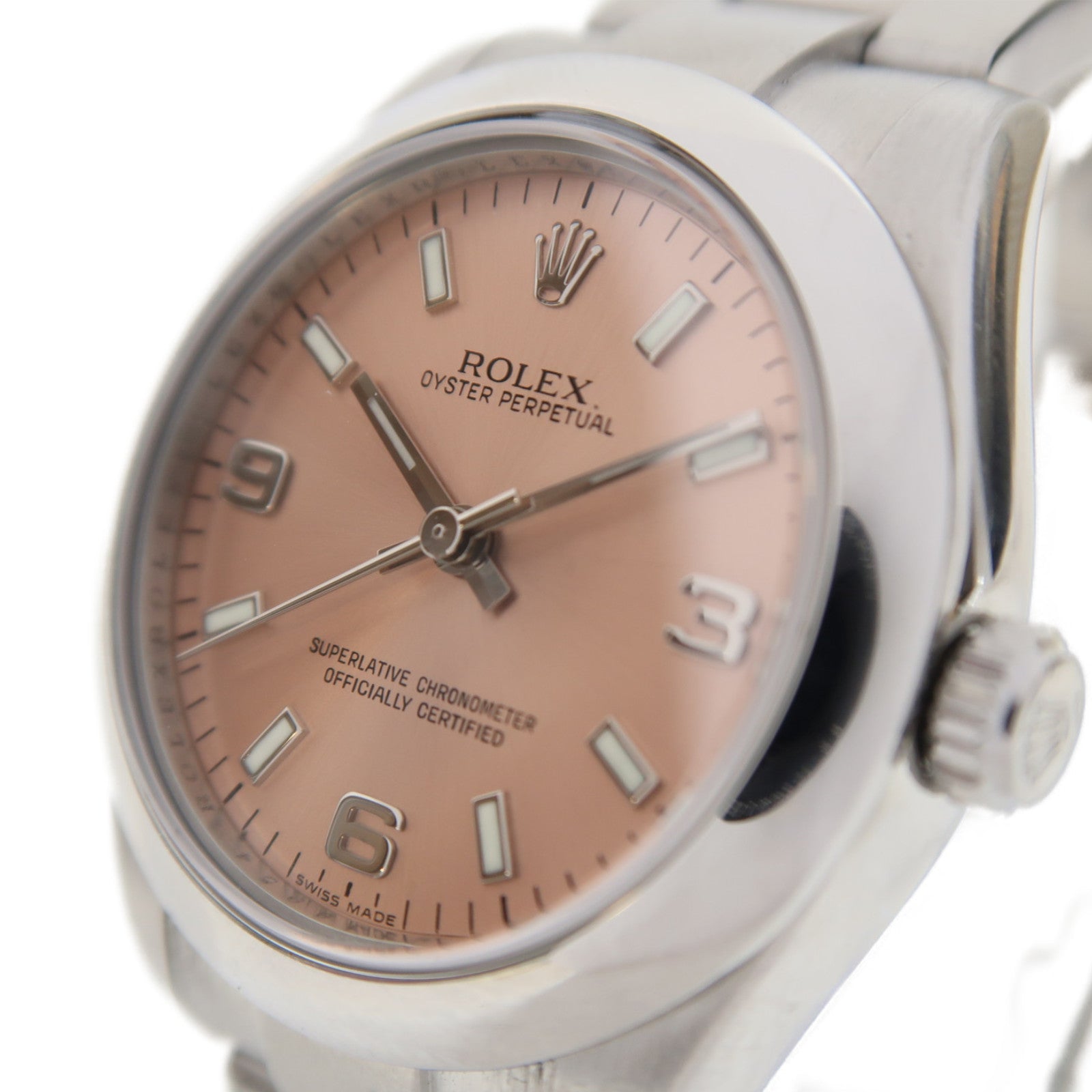 ROLEX Oyster Perpetual 31mm不鏽鋼手錶自動機芯粉紅色