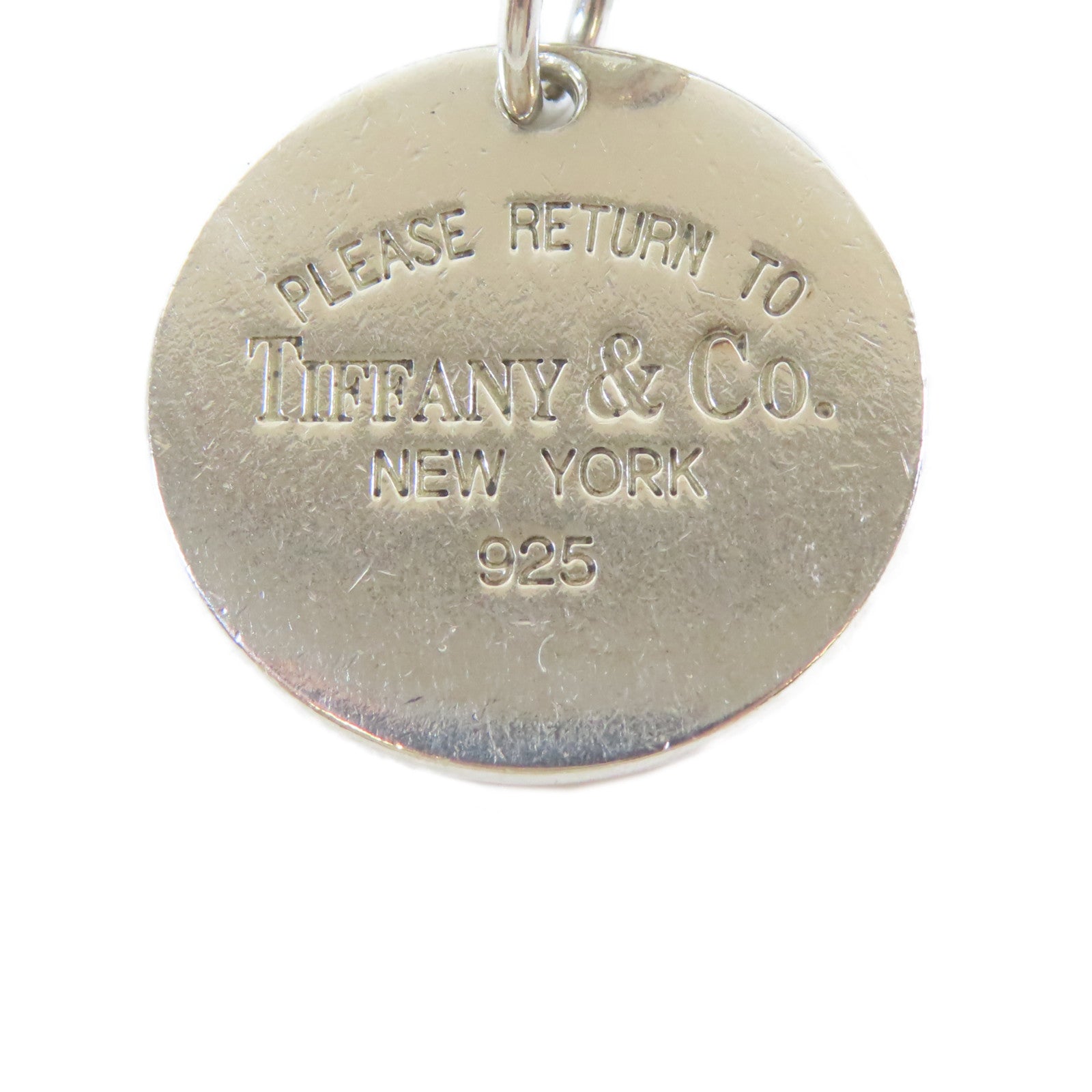 TIFFANY＆CO 925純銀Return to Tiffany Round Tag Bracelet手鏈#17cm