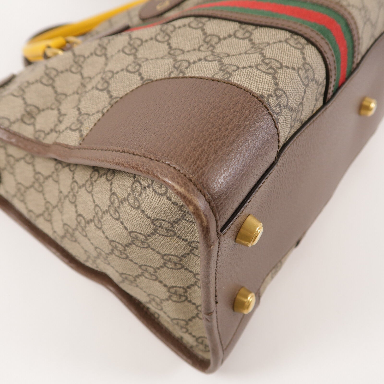 GUCCI 塗層帆布GG Supreme Duffle Bag手挽肩背兩用袋