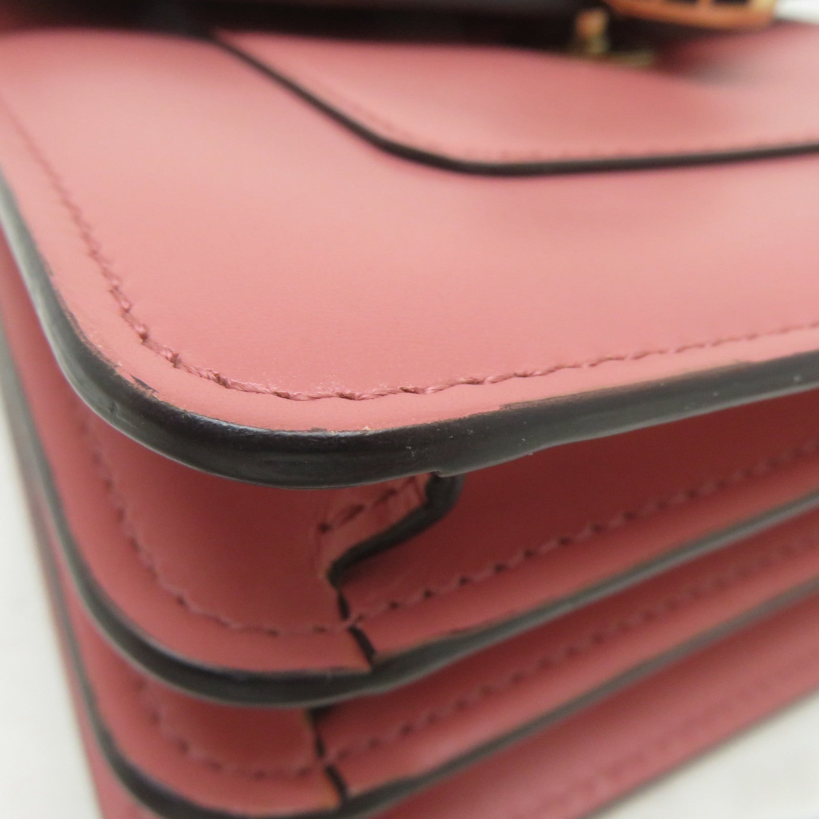 BVLGARI (PRICE DOWN) GWH Serpenti Forever 2Way Shoulder Handbag Calfskin Leather Pink