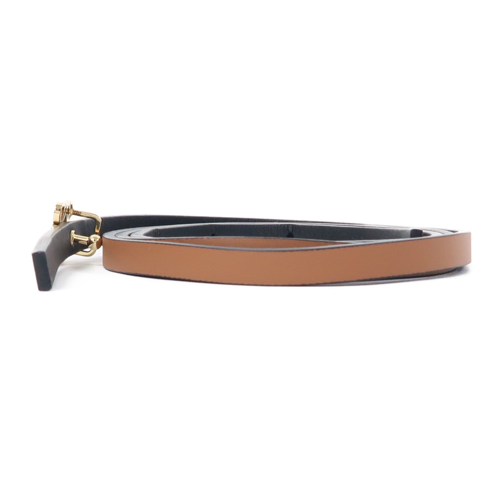 LOEWE 牛皮皮革Belt(90cm)金扣皮帶啡色