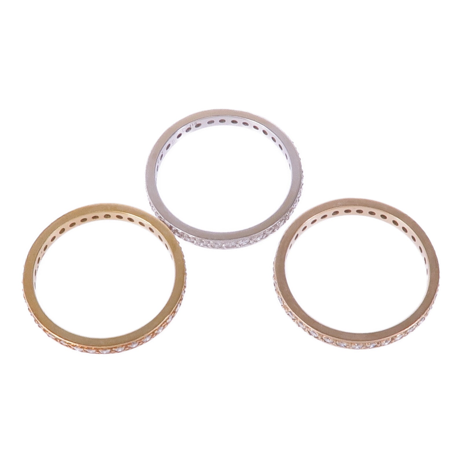 JEWELRY 18K白金/黃金/玫瑰金Diamond Ring鑽石戒指US#6.25