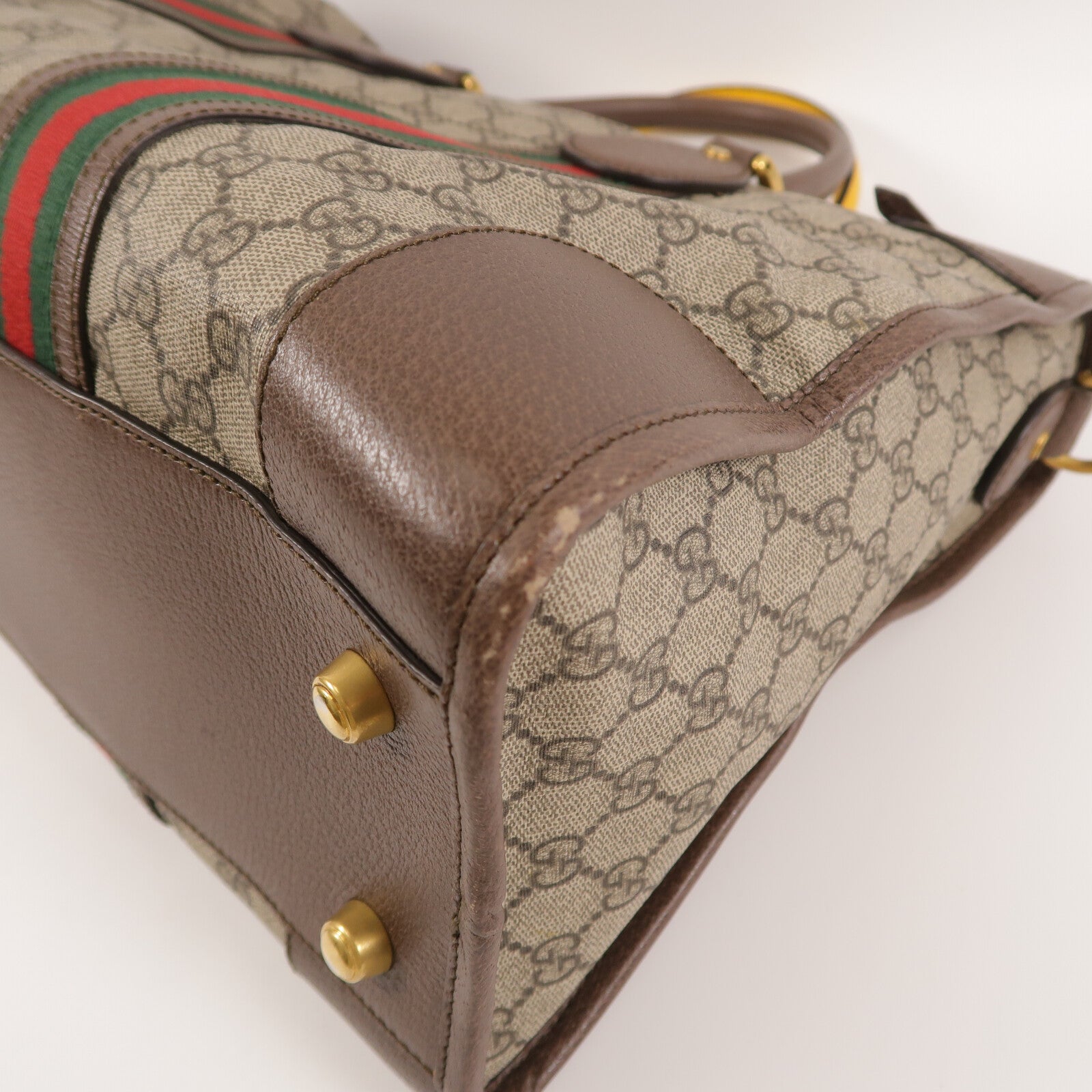 GUCCI 塗層帆布GG Supreme Duffle Bag手挽肩背兩用袋