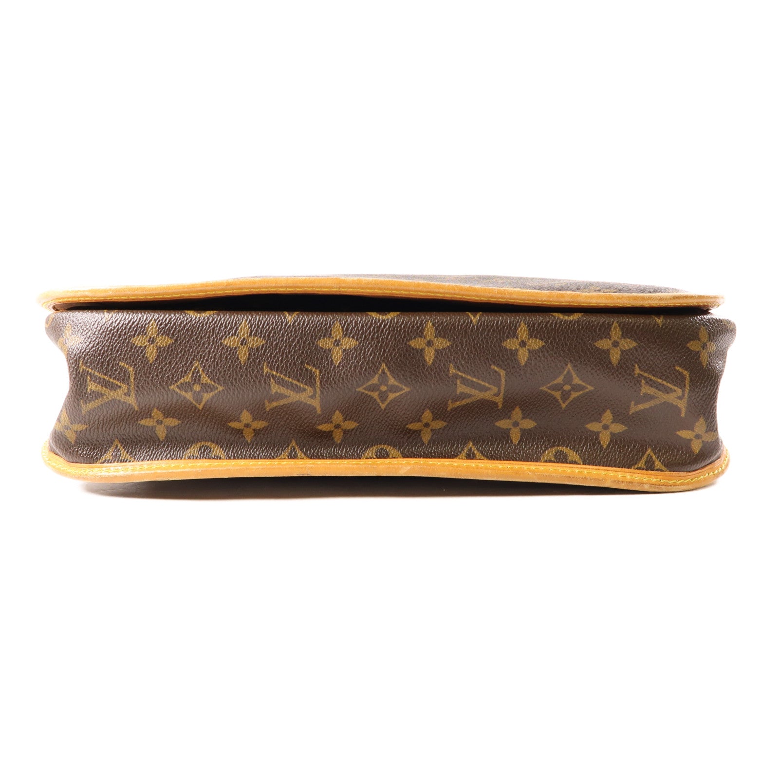 LOUIS VUITTON Monogram Bosphore金扣肩背袋棕色