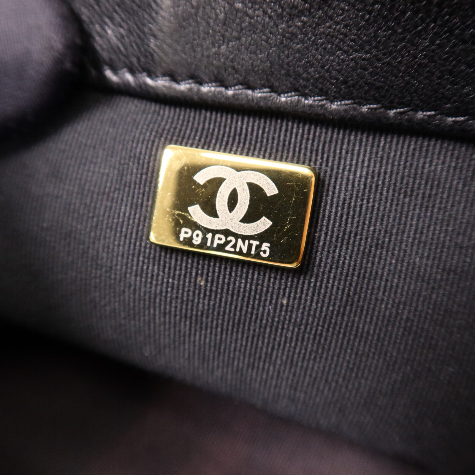 CHANEL 牛皮皮革Chain Shoulder Bag金扣手挽肩背兩用袋