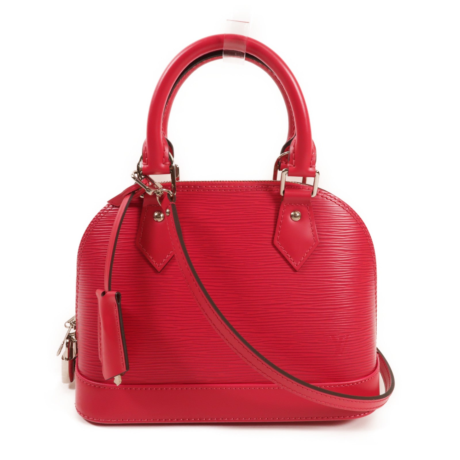 LOUIS VUITTON Epi Alma BB銀扣手挽肩背兩用袋