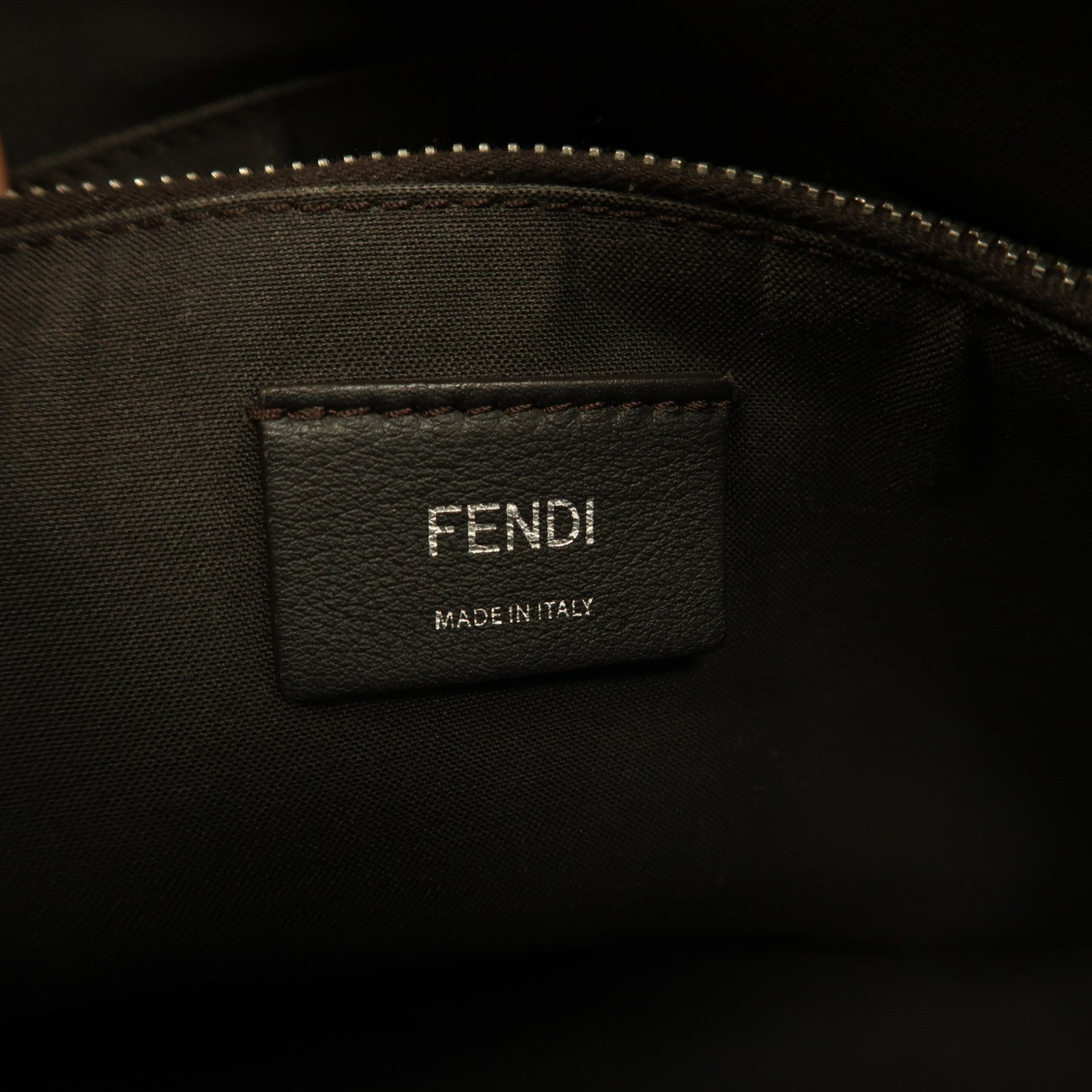 FENDI 牛皮皮革By the Way銀扣手挽肩背兩用袋米色