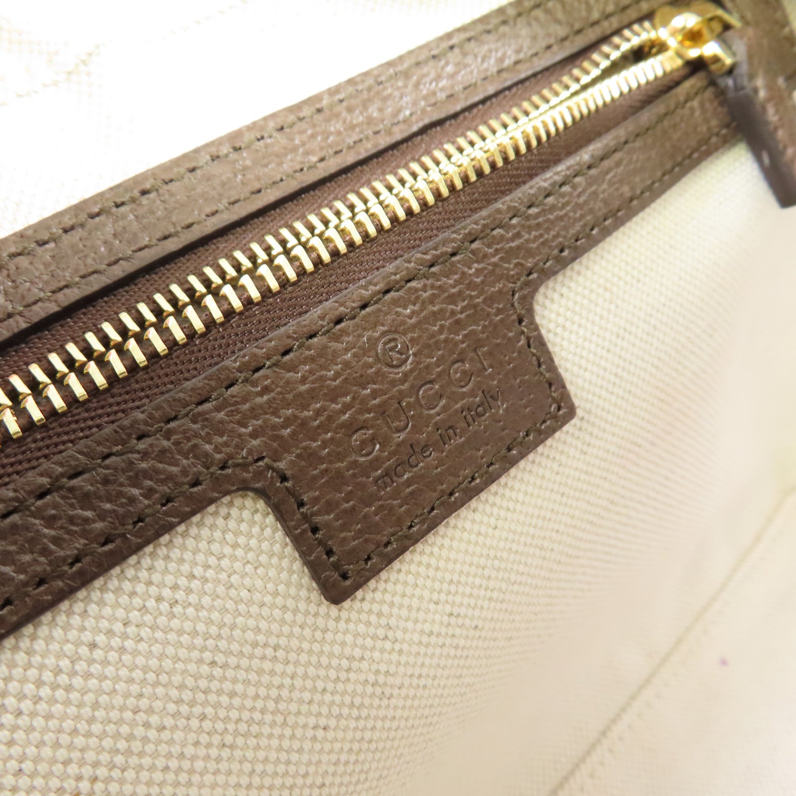GUCCI 【激減優惠】塗層帆布Ophidia GG Shoulder Bag金扣肩背袋啡色