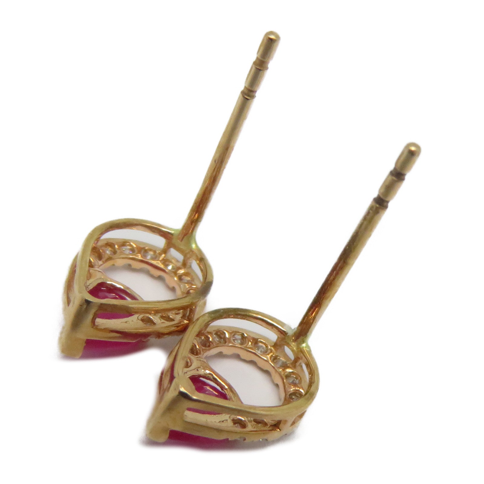 JEWELRY 【激減優惠】18K玫瑰金Ruby Diamond Earrings 0.65ct紅寶石/0.23ct鑽石耳環