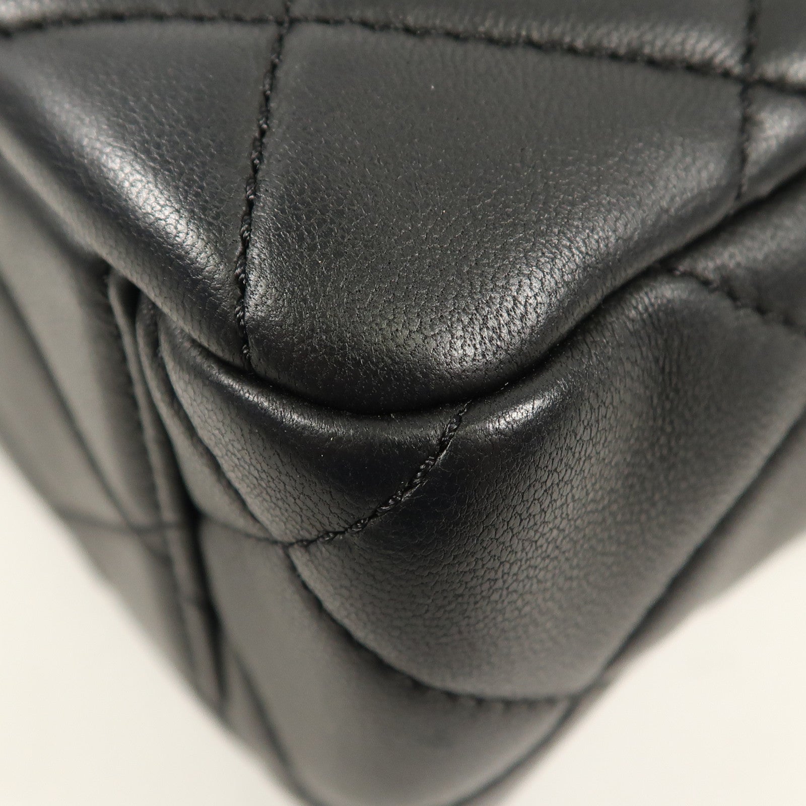 CHANEL 羊皮皮革Shoulder Bag金扣鏈帶手挽肩背兩用袋