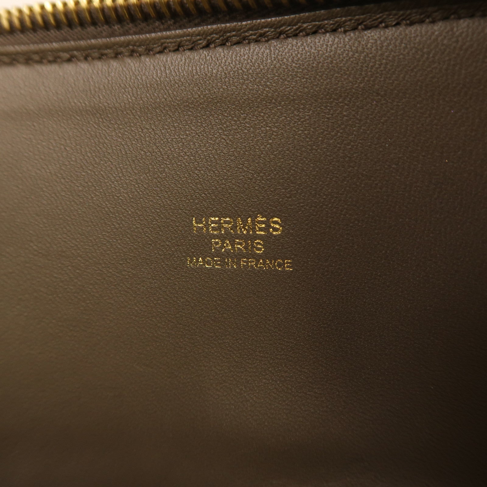 HERMES Epsom皮革Bolide 27金扣手挽肩背兩用袋錫氣灰色