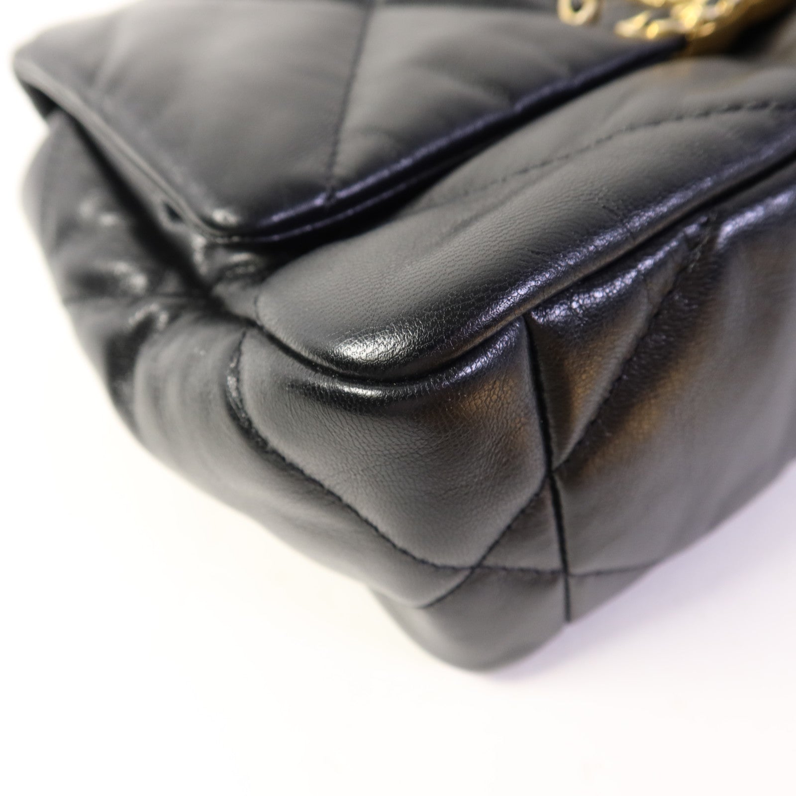 CHANEL 羊皮皮革C19 Small手挽肩背兩用袋