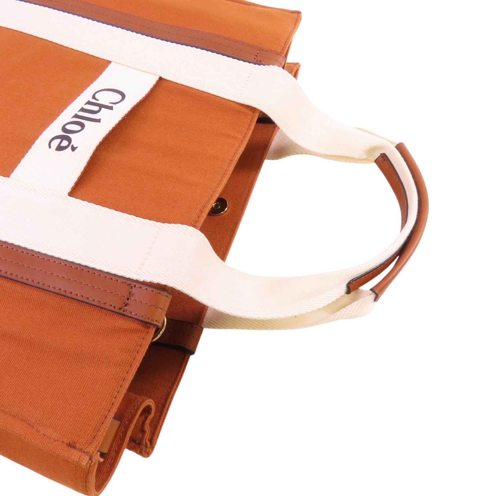 Chloe 帆布New Born Girl Tote金扣肩背袋