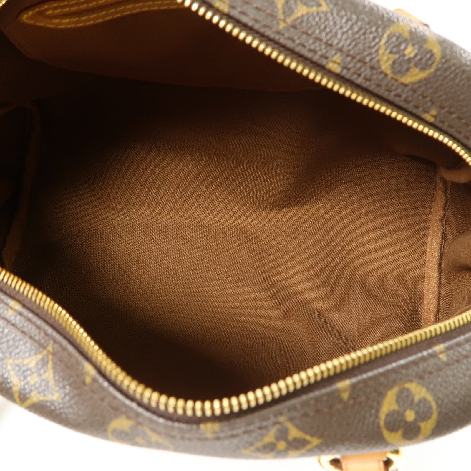 LOUIS VUITTON Monogram Montorgueil PM金扣肩背袋棕色