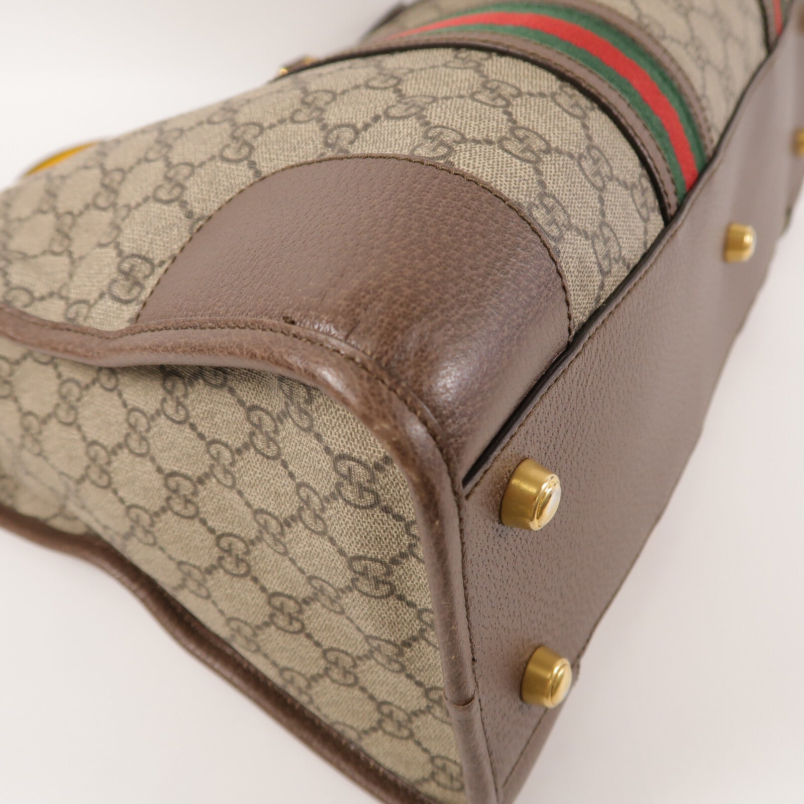 GUCCI 塗層帆布GG Supreme Duffle Bag手挽肩背兩用袋