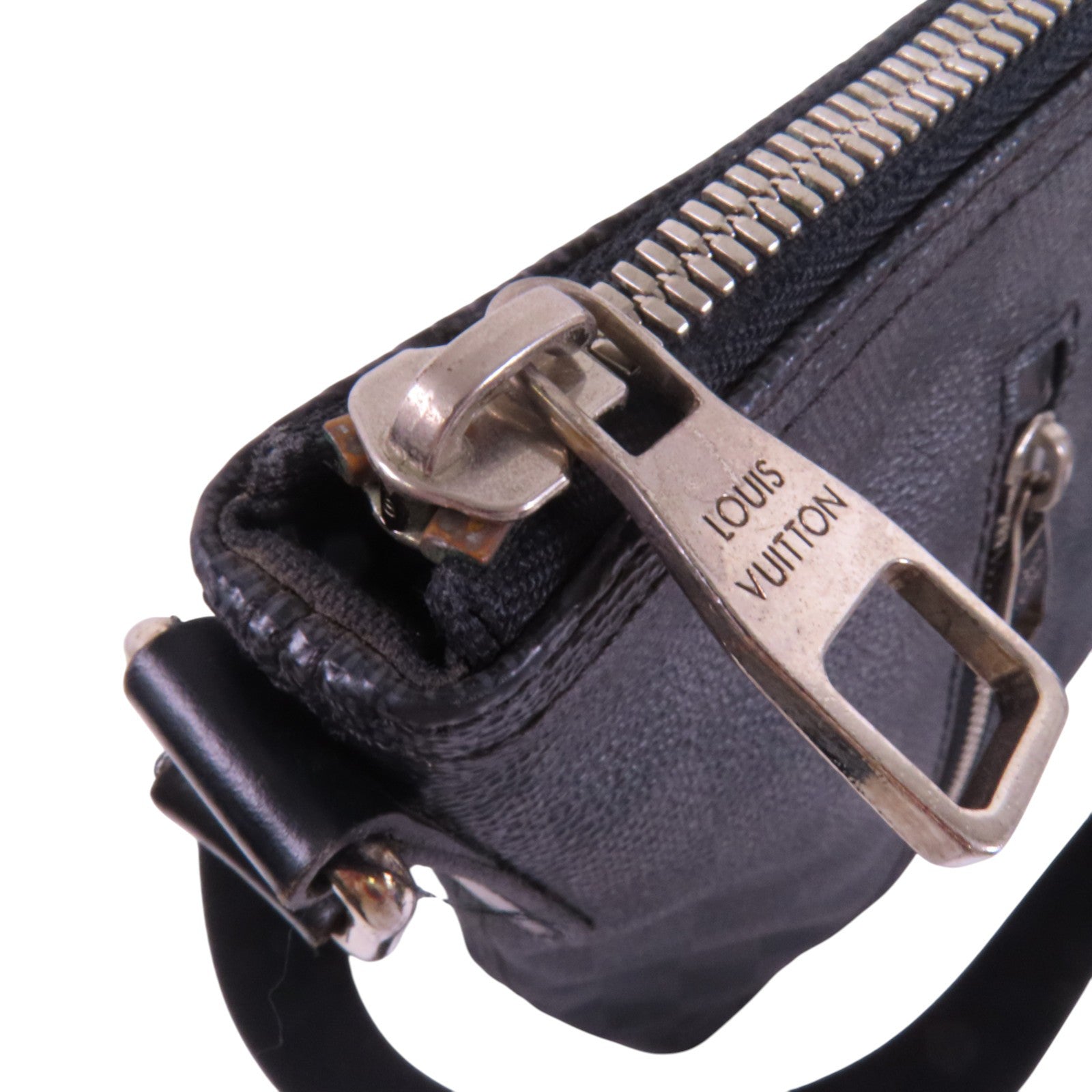 LOUIS VUITTON Damier Mick PM銀扣肩背袋