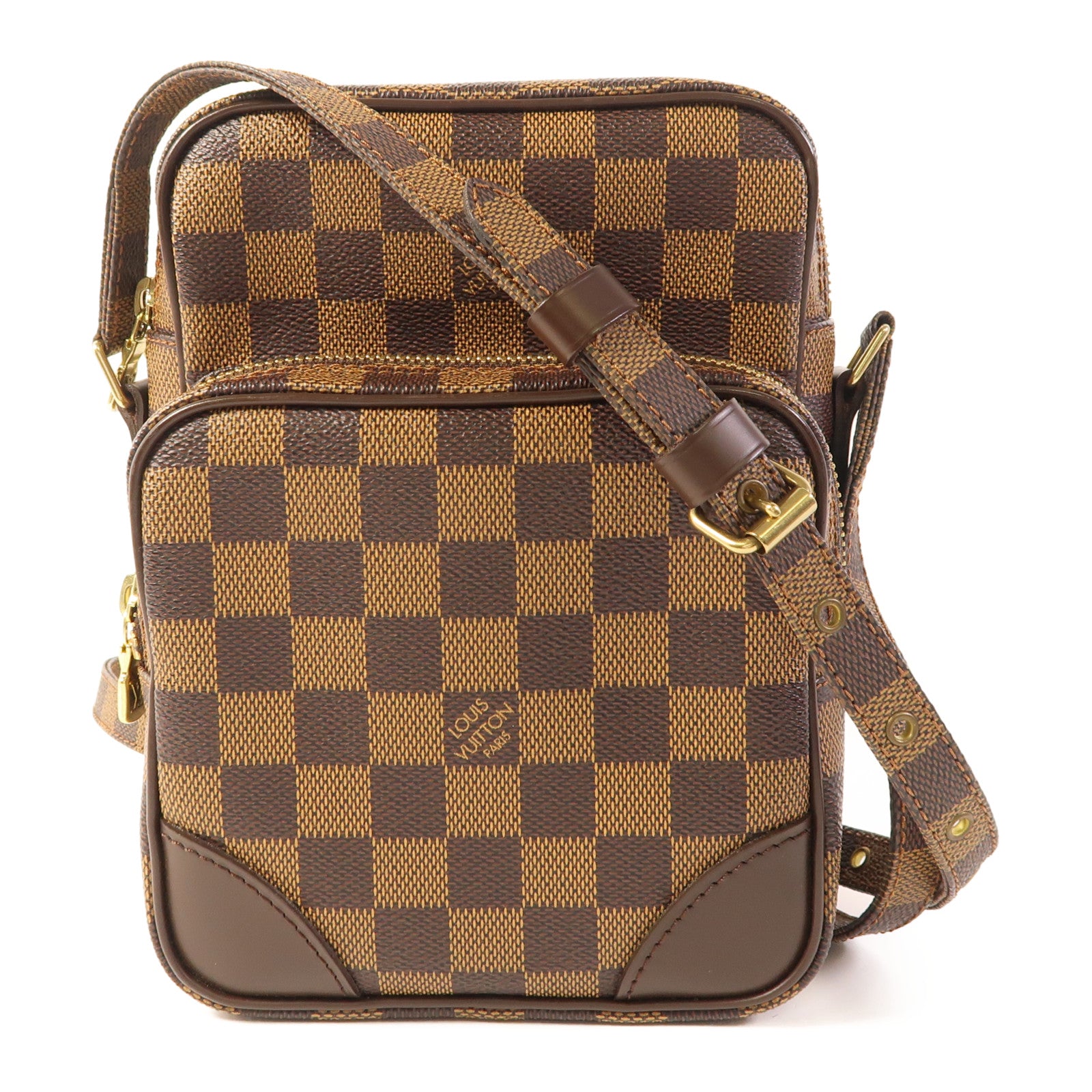 LOUIS VUITTON Damier Amazon金扣肩背袋