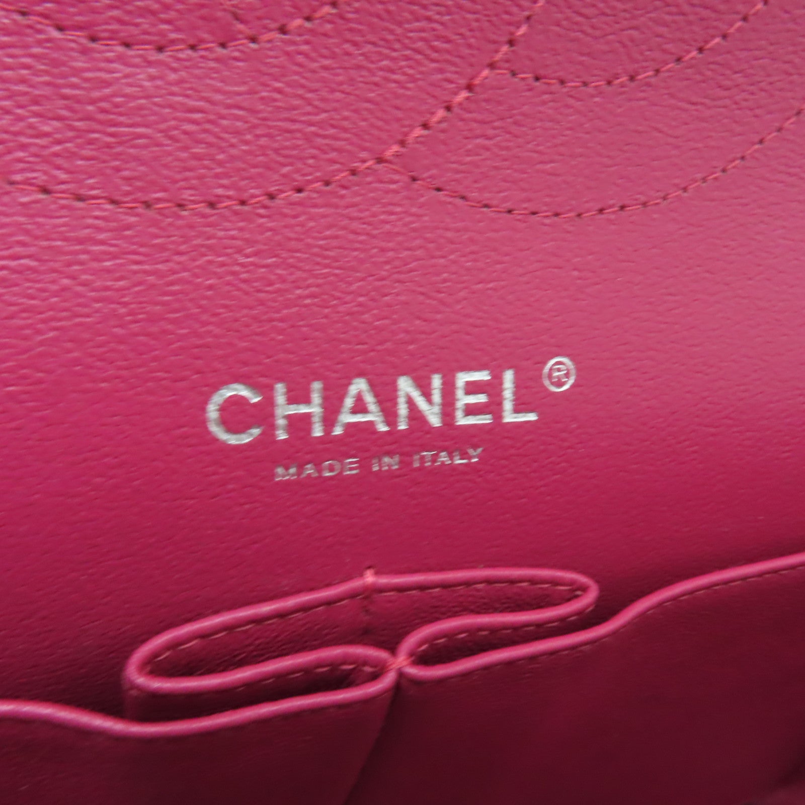 CHANEL **【激減優惠】菱格漆皮皮革Chain Shoulder Bag銀扣鏈帶肩背袋粉紅色