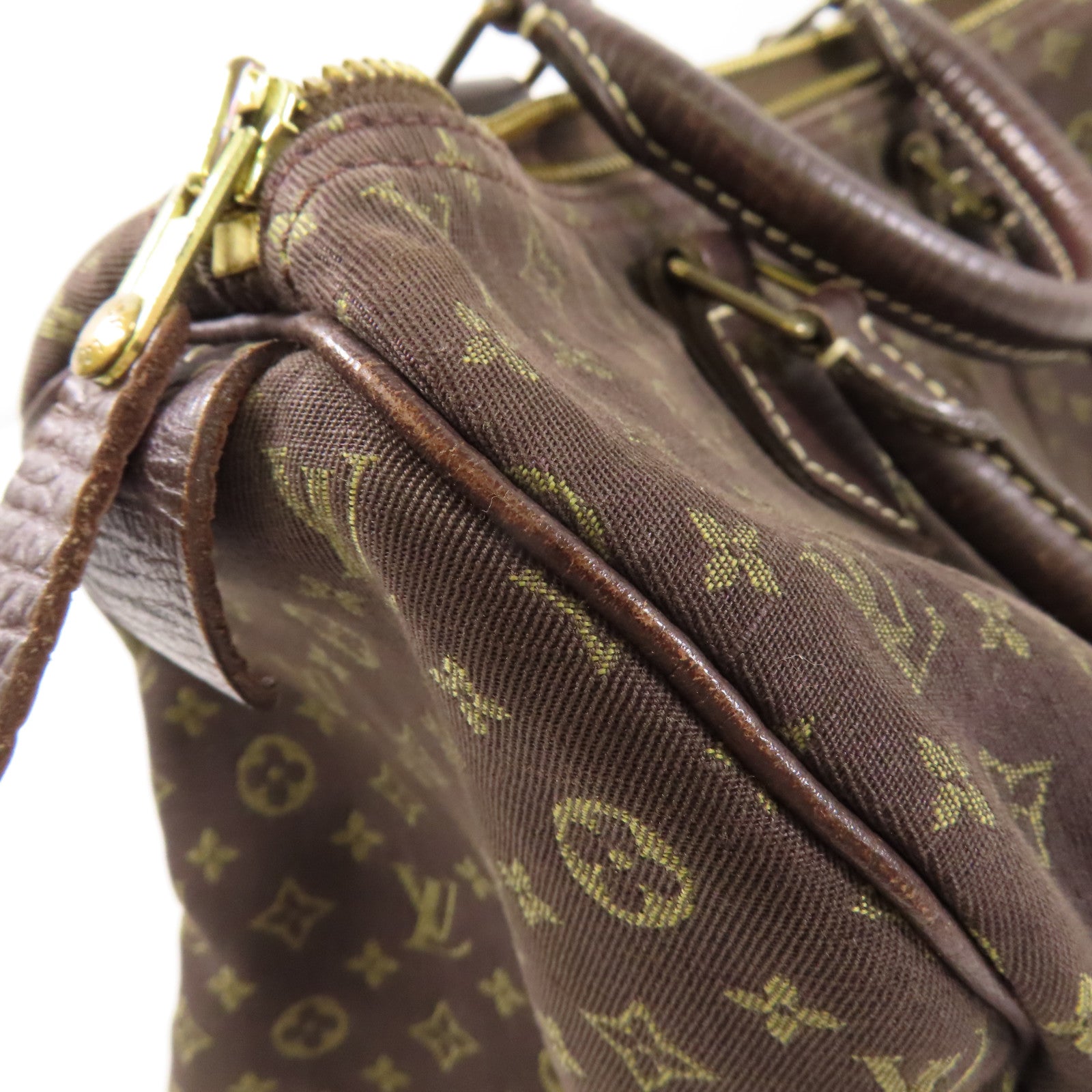 LOUIS VUITTON Monogram Mini Lin Speedy 30金扣手挽袋