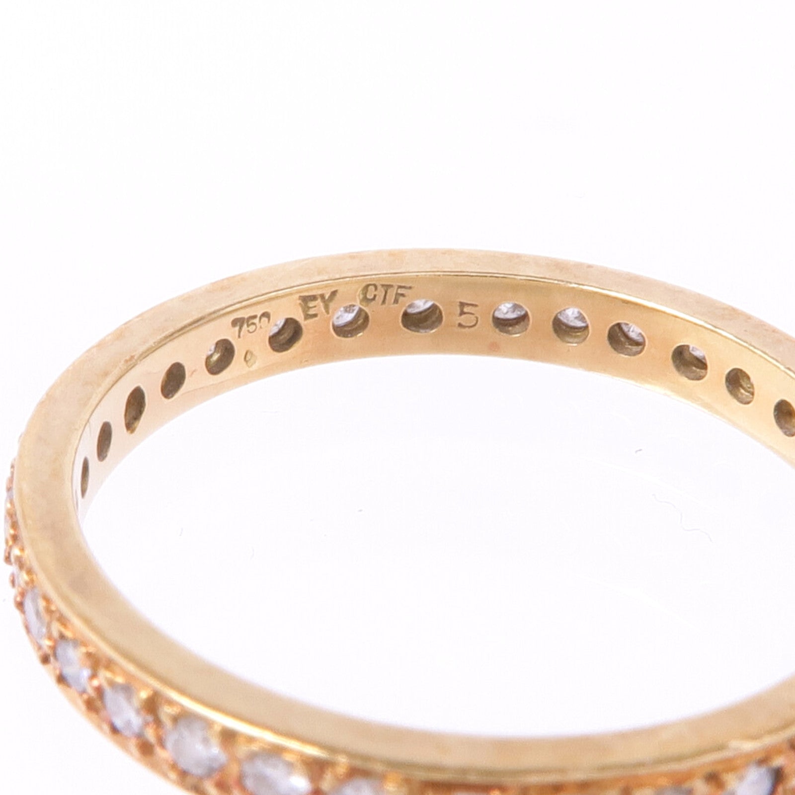 JEWELRY 18K白金/黃金/玫瑰金Diamond Ring鑽石戒指US#6.25