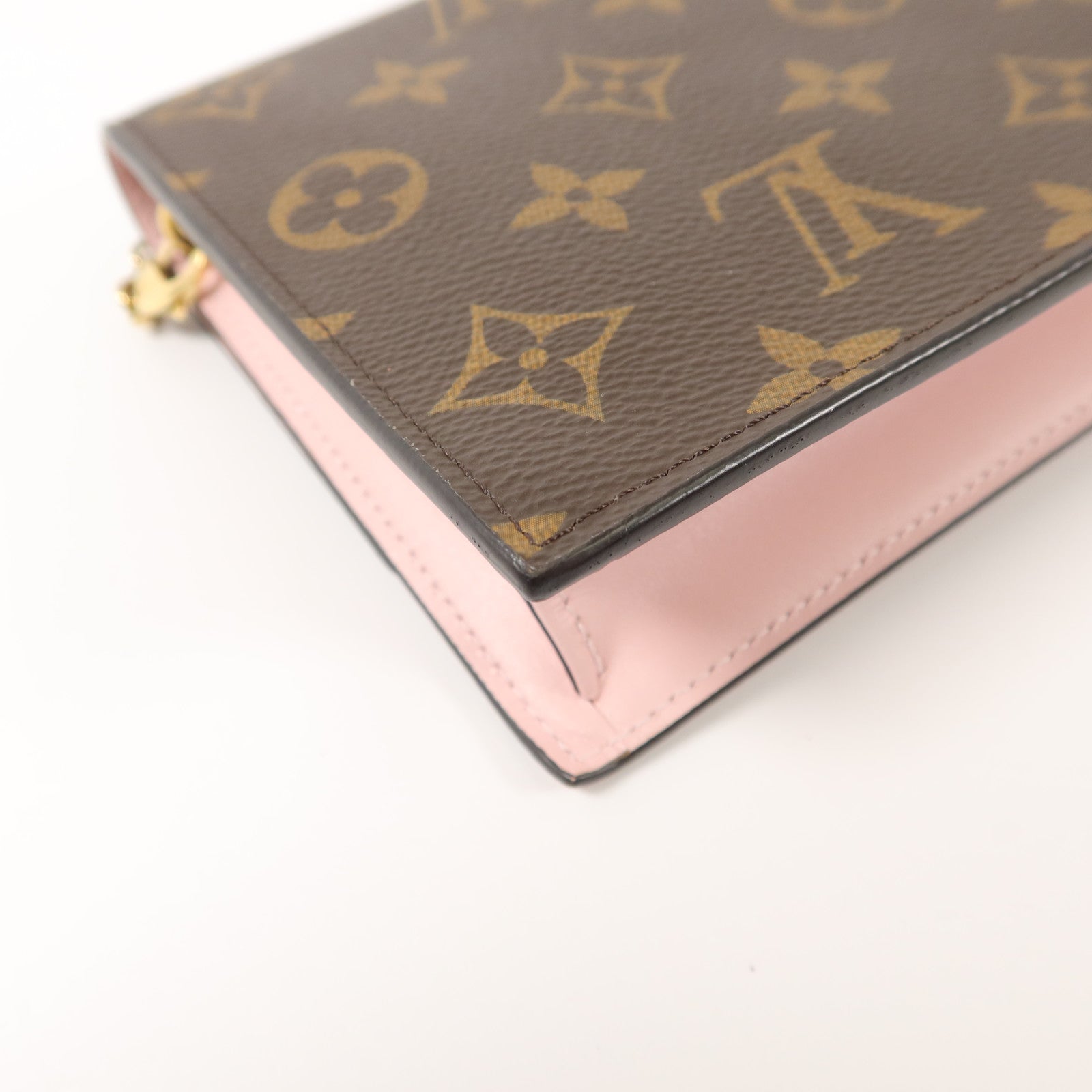 LOUIS VUITTON Monogram Flore Chain Wallet鏈帶肩背袋
