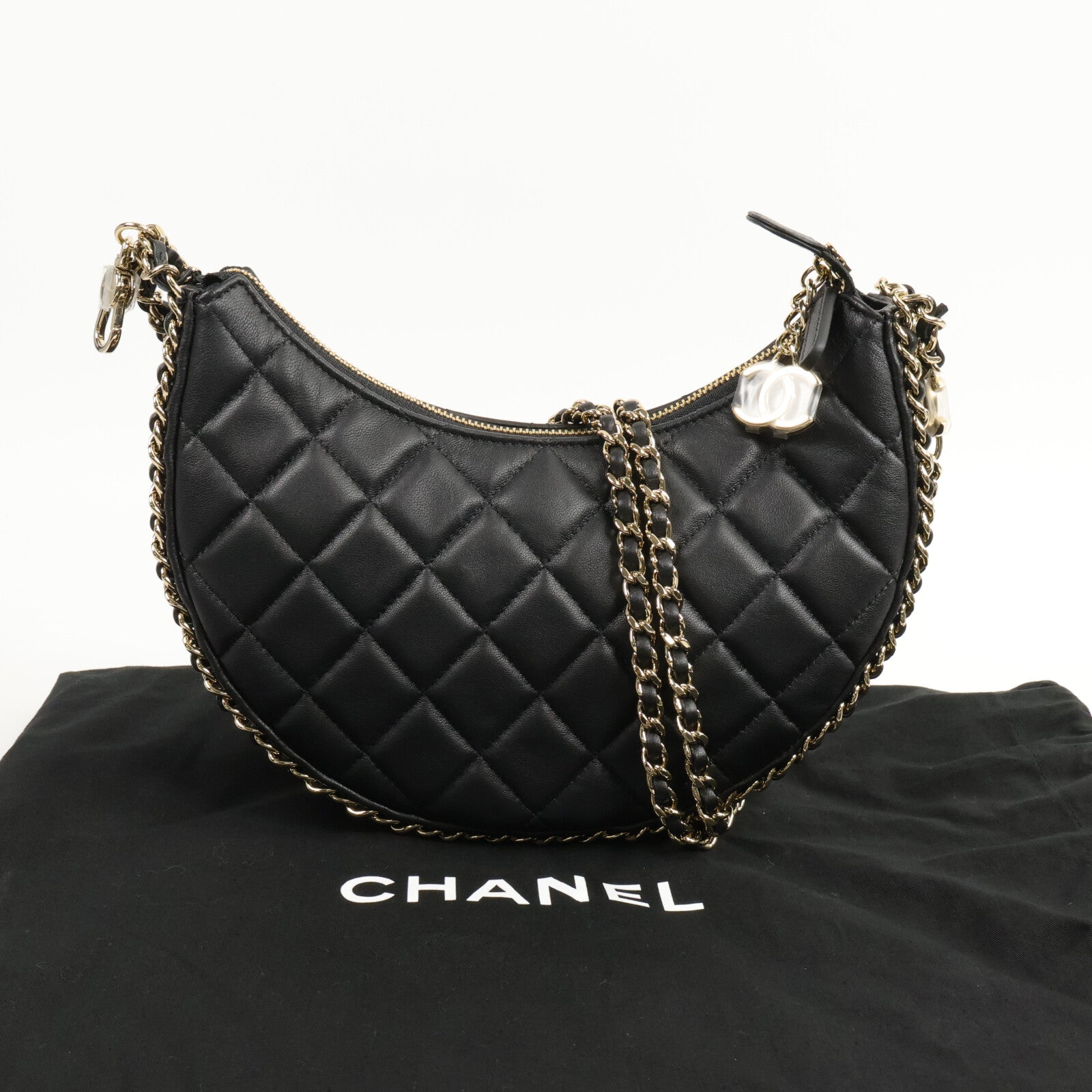 CHANEL 羊皮皮革Small Hobo Bag肩背袋