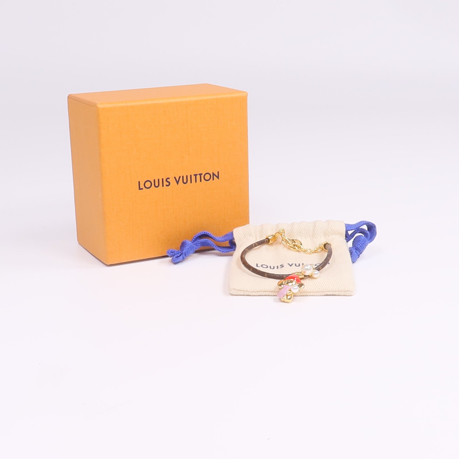 LOUIS VUITTON Monogram/金屬Vivienne Snow Bracelet手鏈