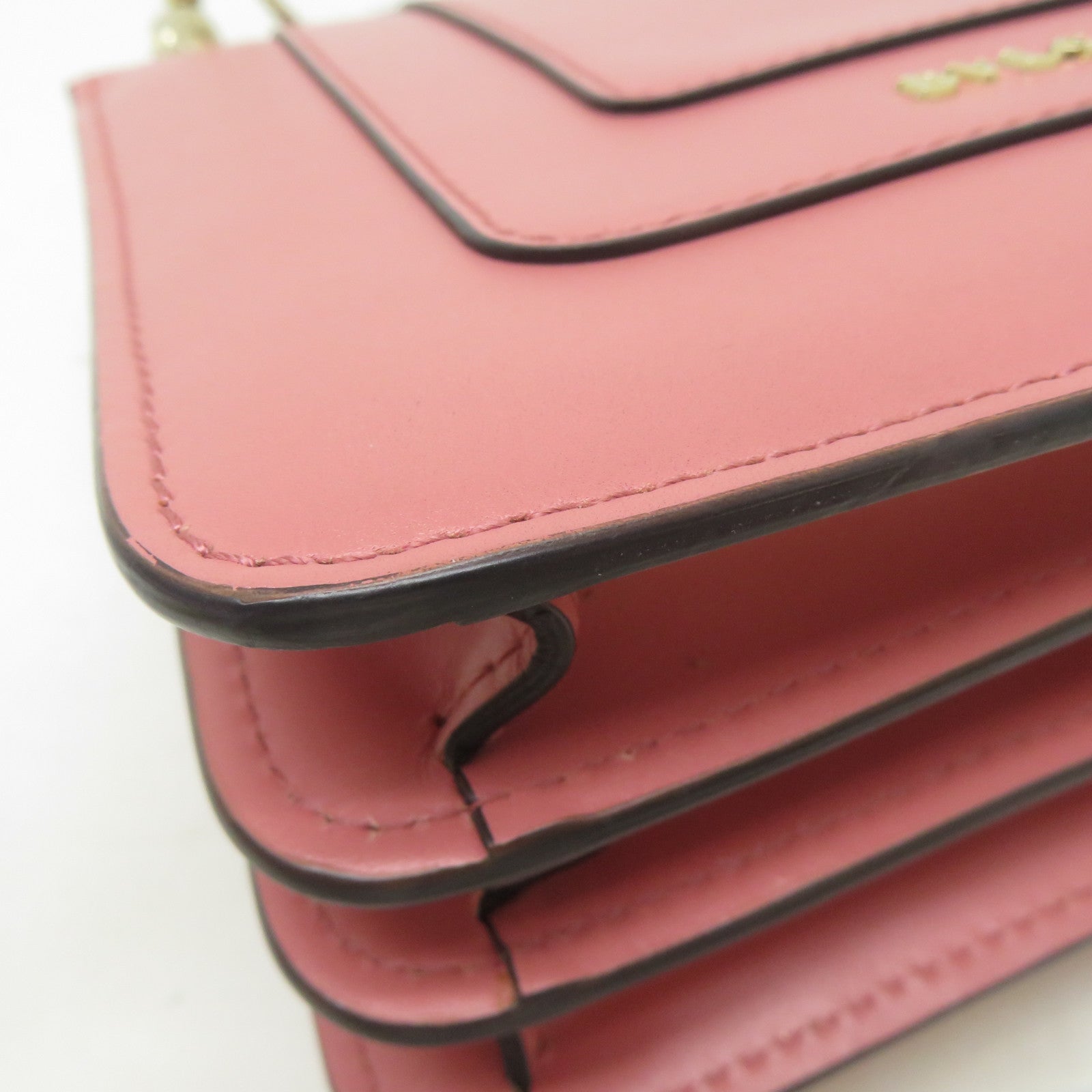 BVLGARI (PRICE DOWN) GWH Serpenti Forever 2Way Shoulder Handbag Calfskin Leather Pink