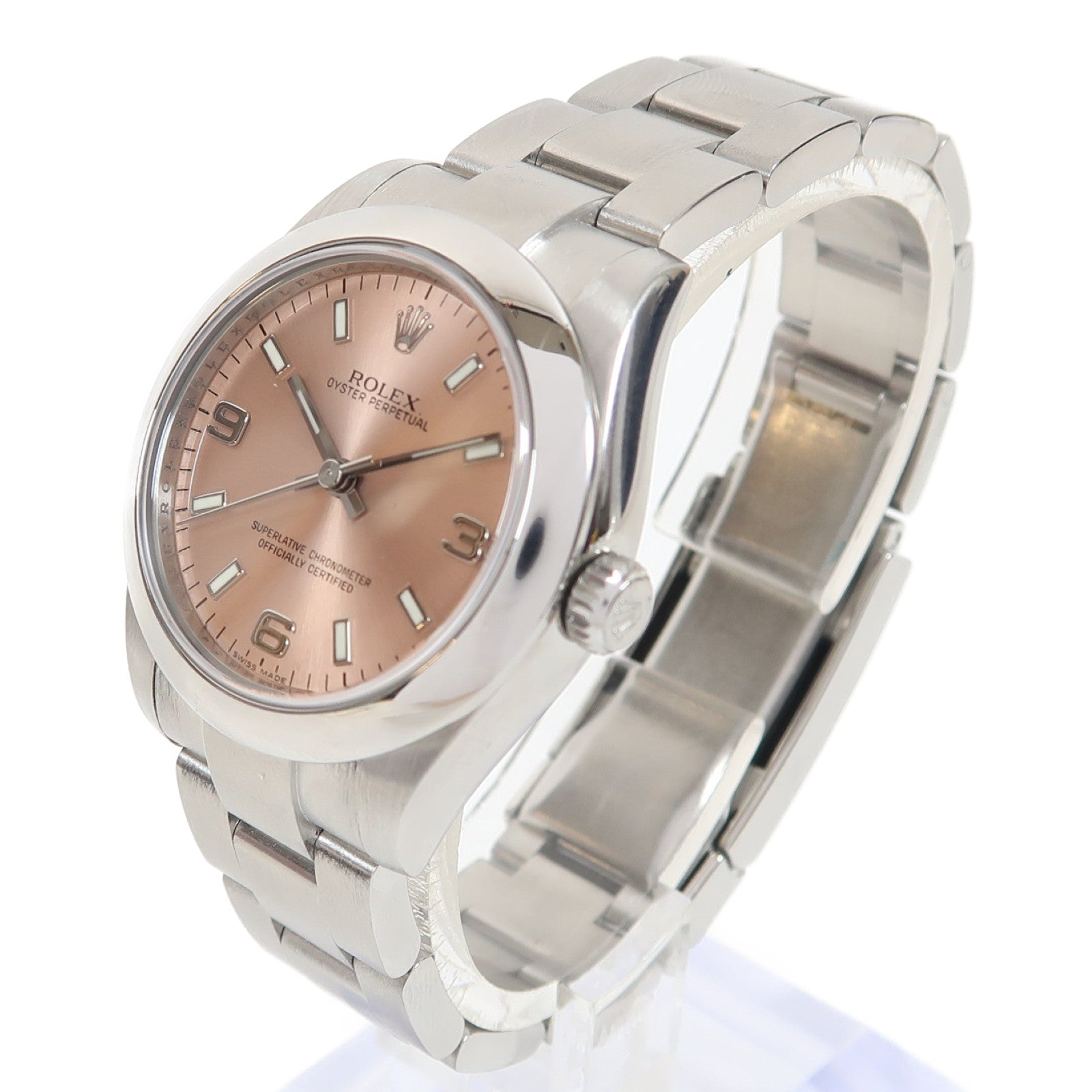 ROLEX Oyster Perpetual 31mm不鏽鋼手錶自動機芯粉紅色