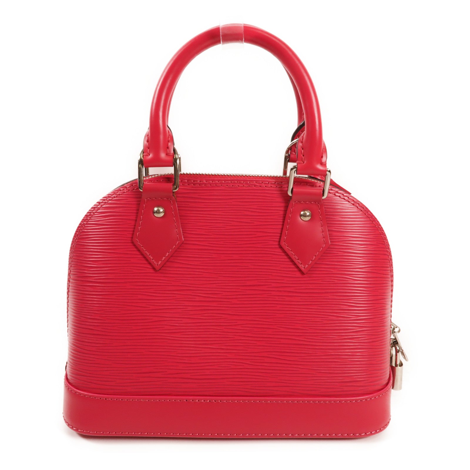 LOUIS VUITTON Epi Alma BB銀扣手挽肩背兩用袋