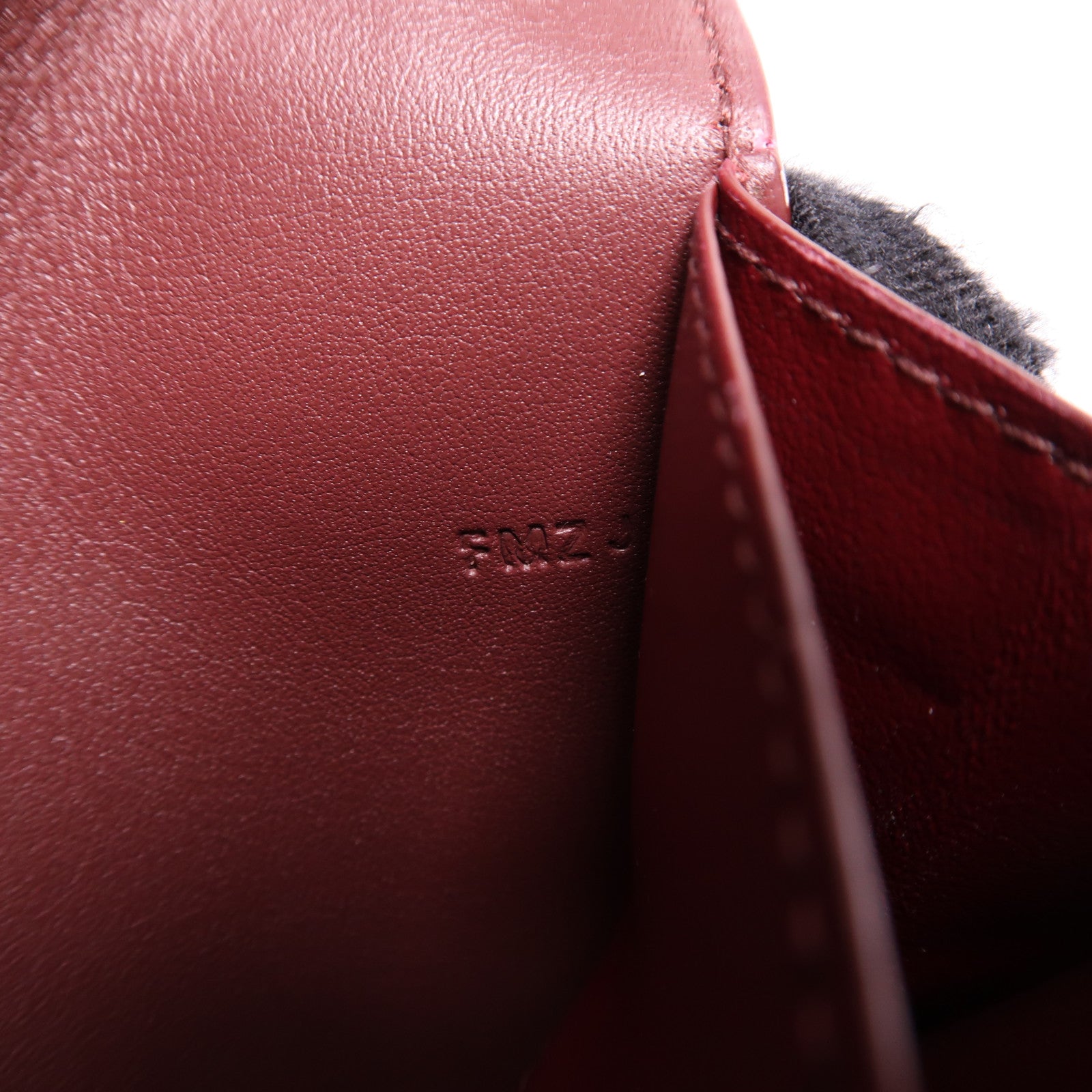 CARTIER 牛皮皮革Card Case金扣卡片套酒紅色