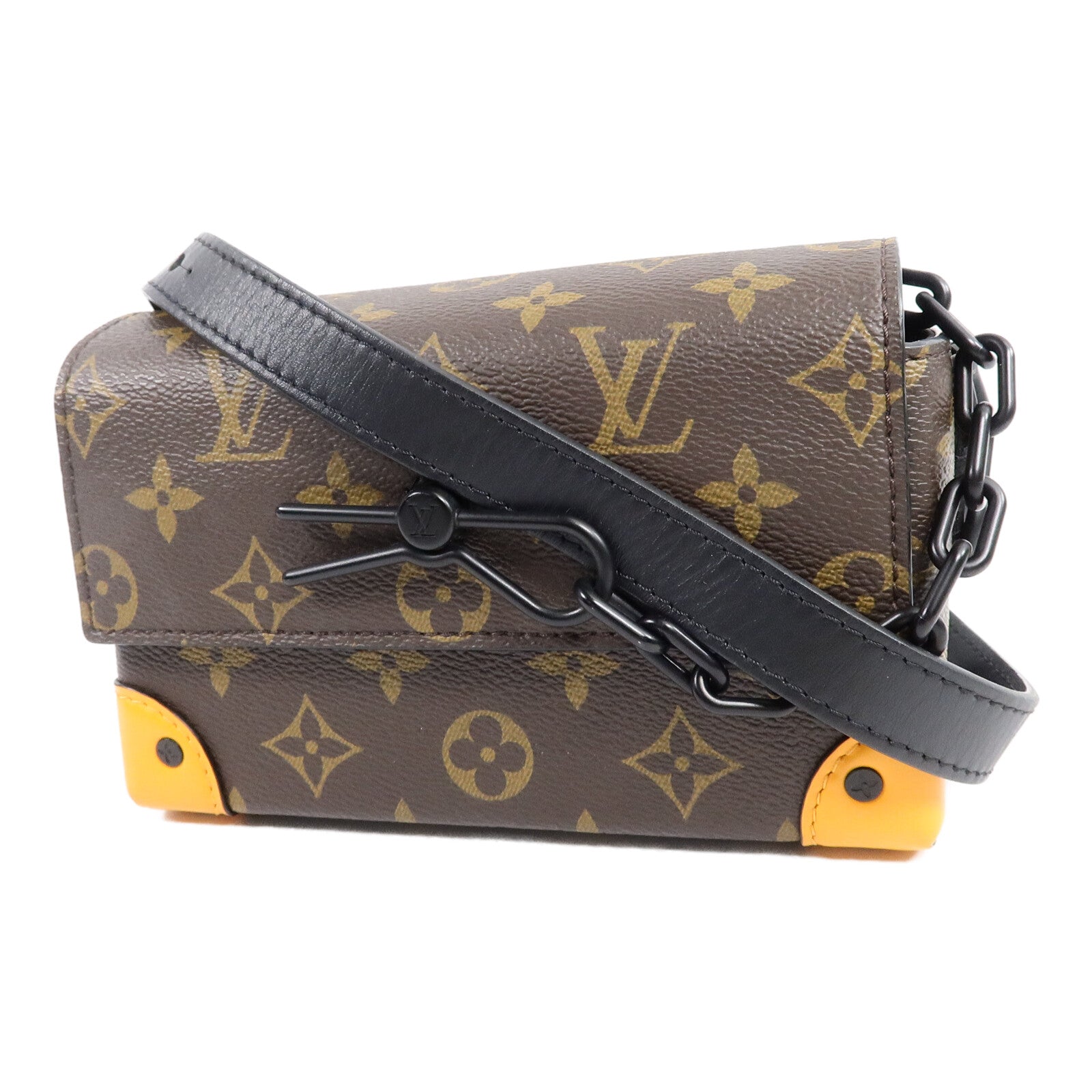 LOUIS VUITTON Monogram Macassar Steamer Wearable Wallet肩背袋