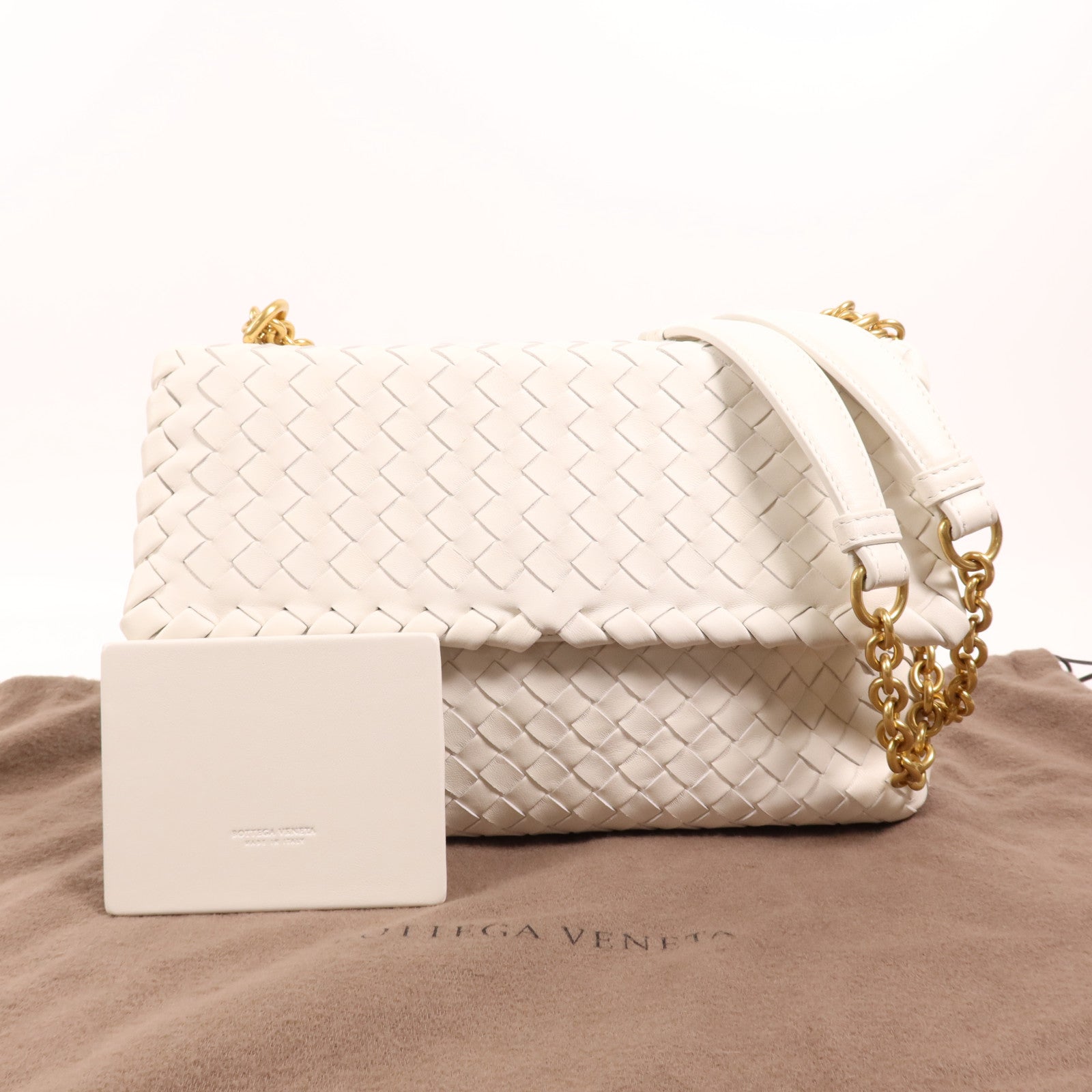 BOTTEGA VENETA 牛皮皮革Shoulder Bag金扣肩背袋