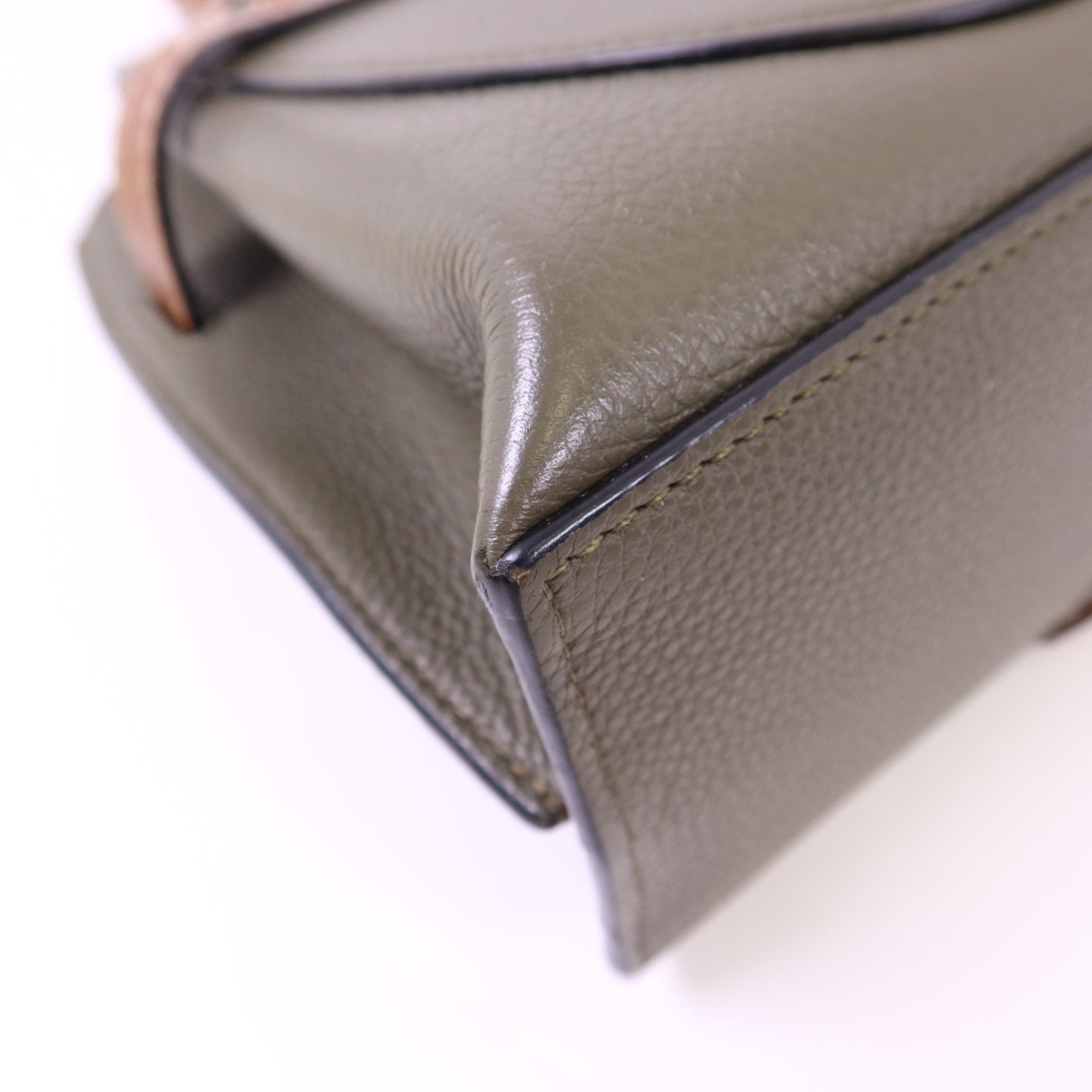 LOEWE 牛皮皮革Mini Gate金扣手挽肩背兩用袋