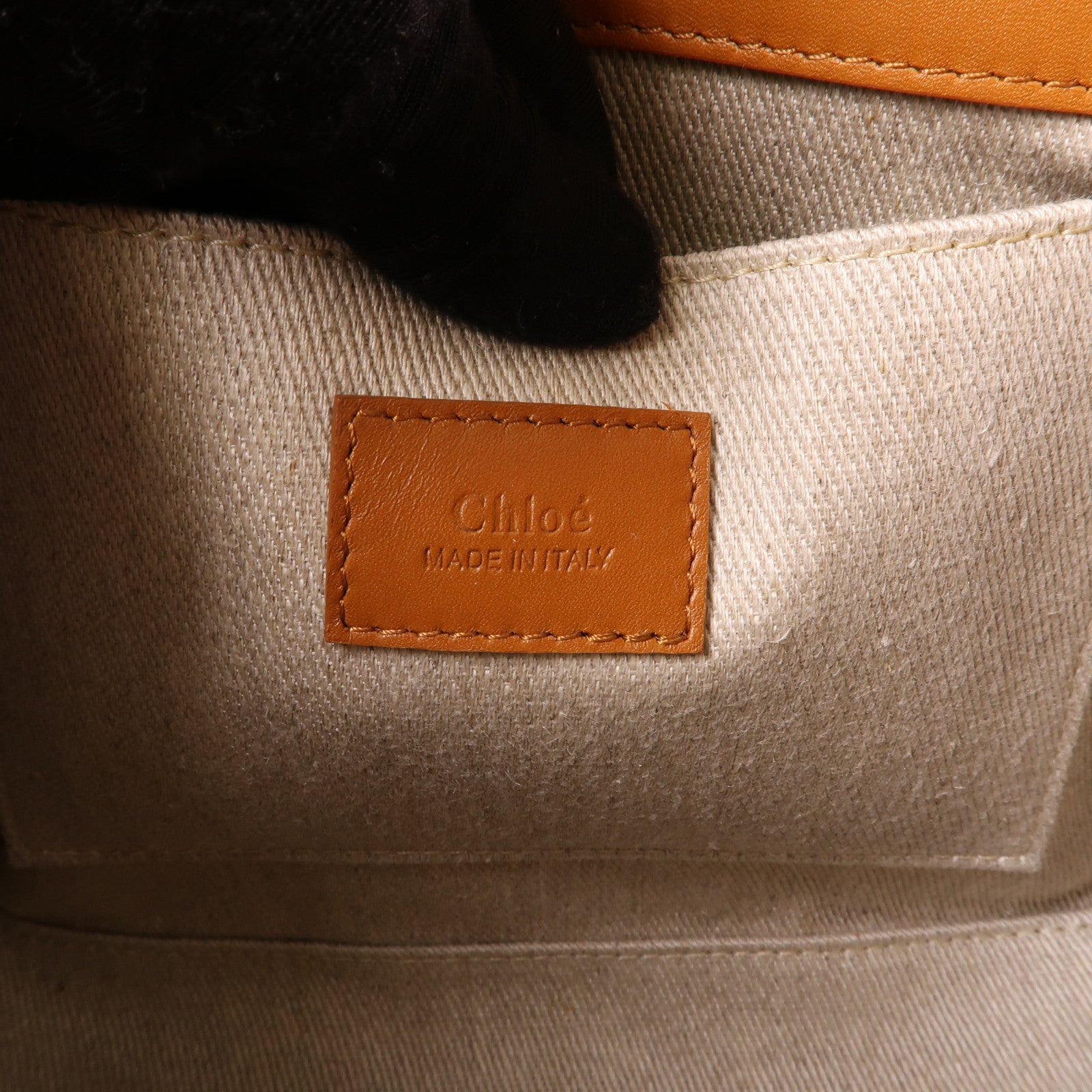 Chloe 牛皮皮革Small Woody 2 Way Shoulder手挽肩背兩用袋棕色