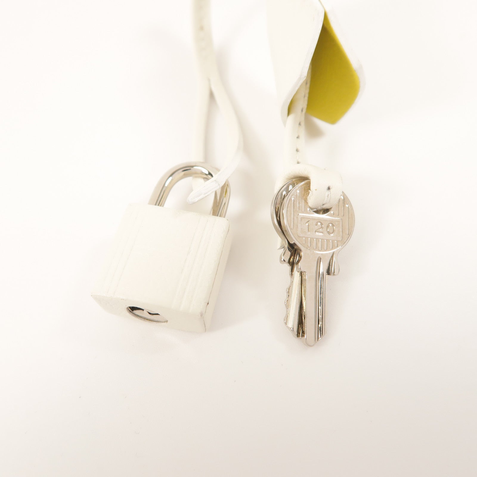 HERMES Evercolor皮革Bolide 1923手挽肩背兩用袋Blanc/Lime