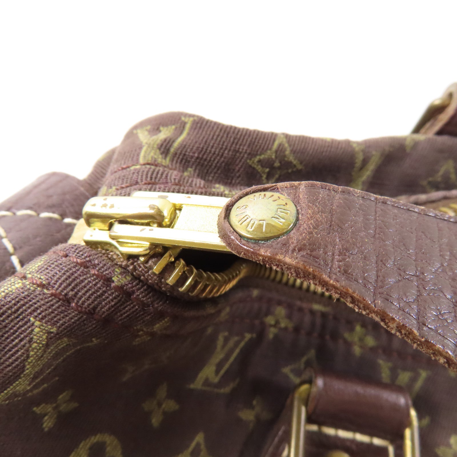 LOUIS VUITTON Monogram Mini Lin Speedy 30金扣手挽袋