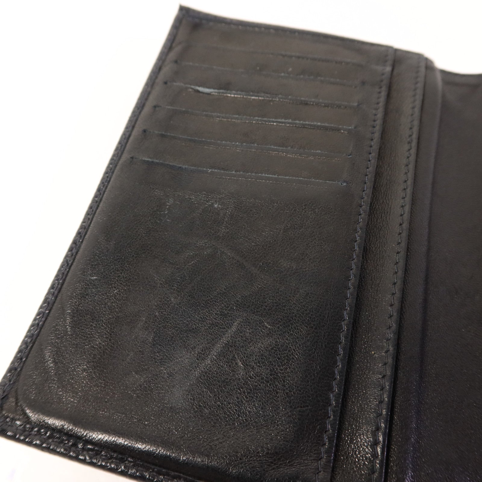 CHANEL 牛皮皮革Trifold Wallet金扣錢包