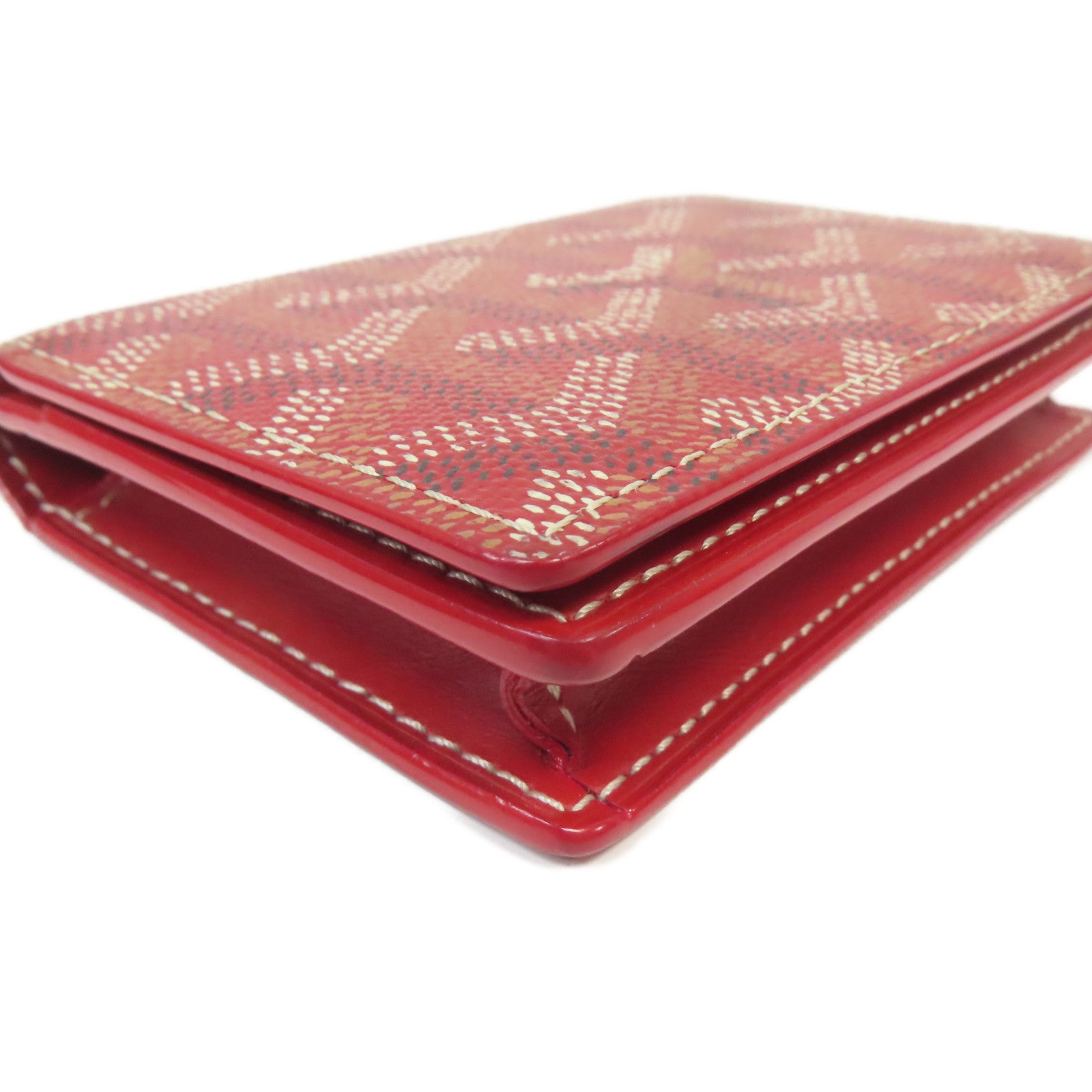 GOYARD 塗層帆布Malesherbes Card Wallet卡片套紅色