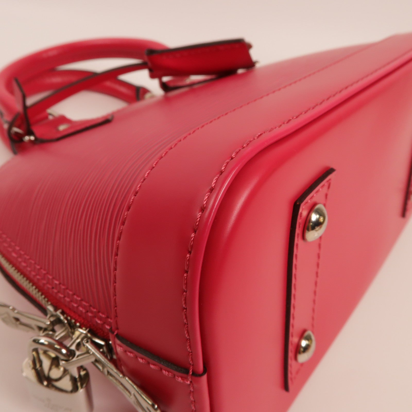LOUIS VUITTON Epi Alma BB銀扣手挽肩背兩用袋