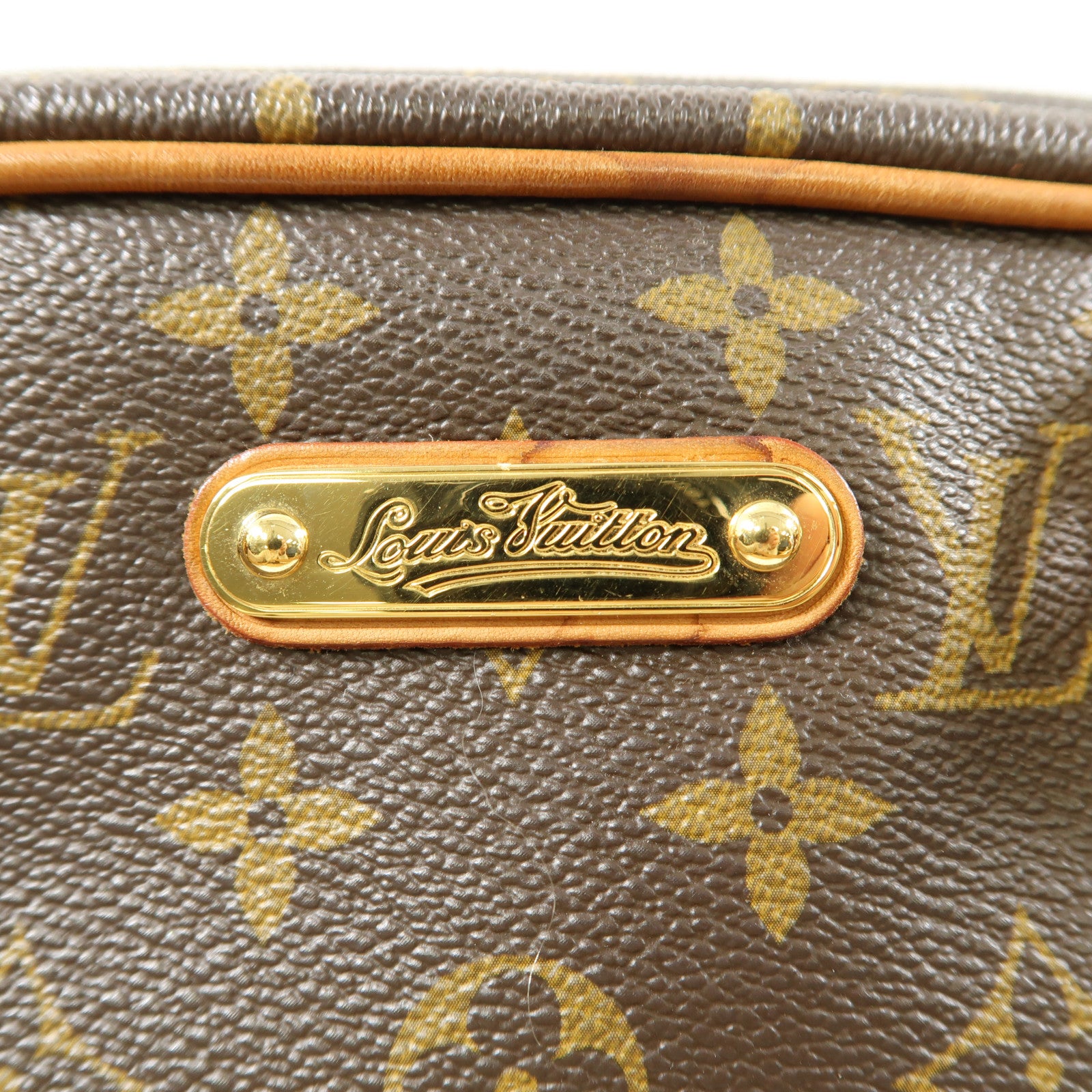 LOUIS VUITTON Monogram Montorgueil PM金扣肩背袋棕色