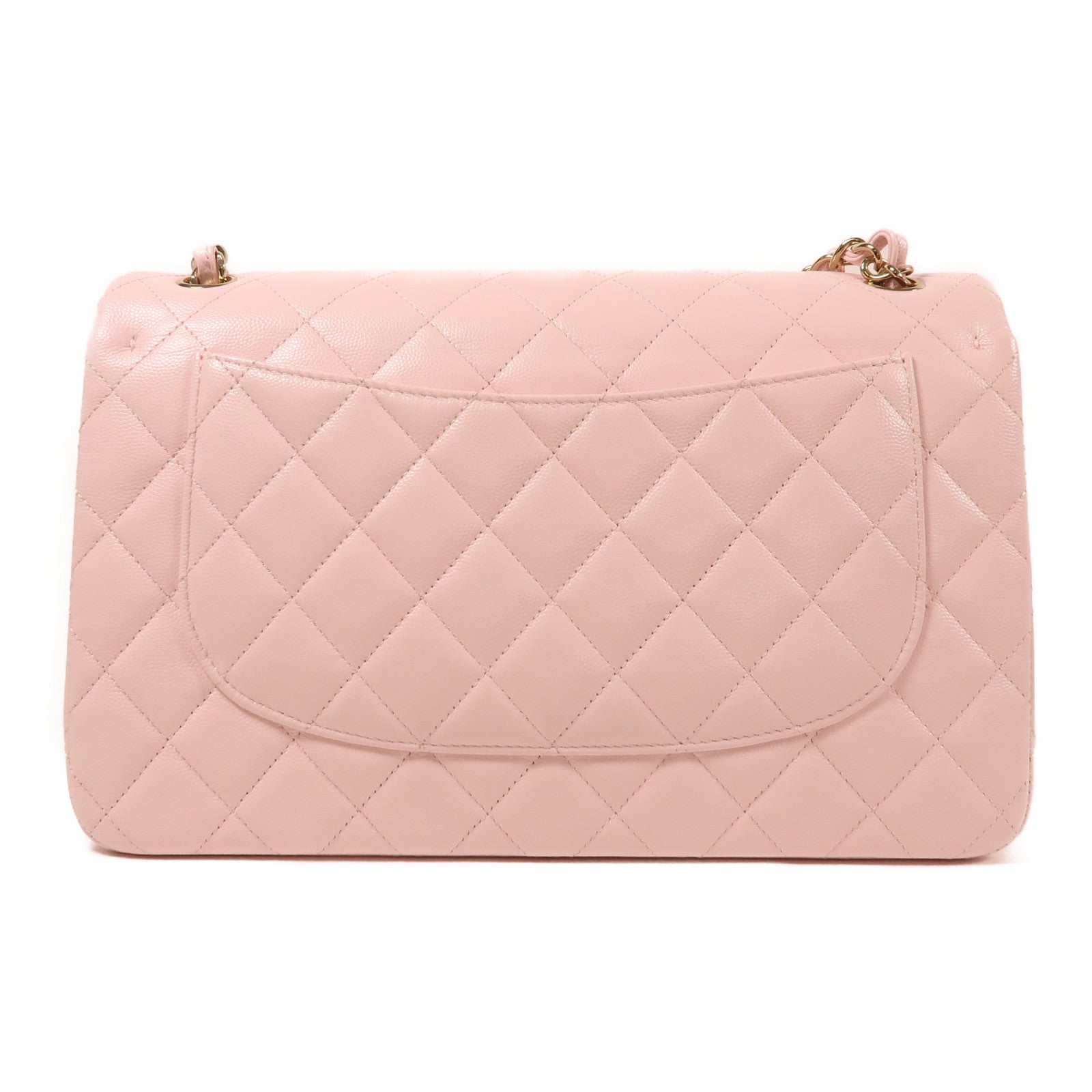 CHANEL 牛皮皮革Large Classic金扣鏈帶肩背袋