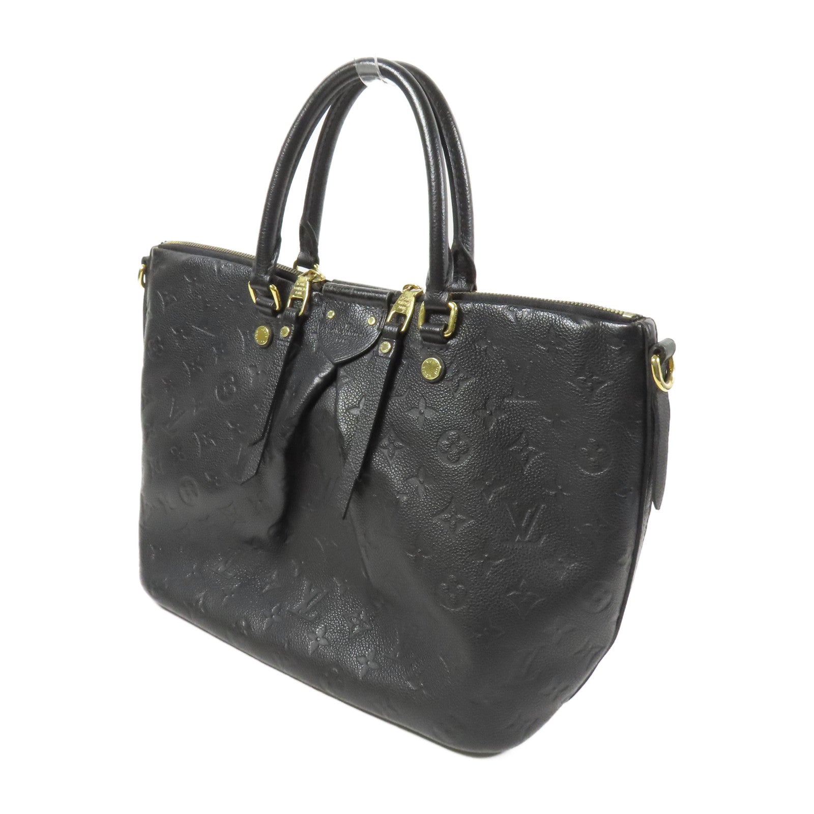 LOUIS VUITTON Monogram Empreinte Mazarine MM金扣手挽肩背兩用袋