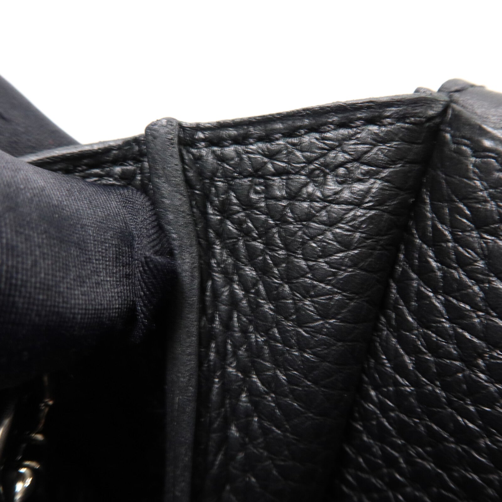 HERMES Clemence皮革Halzan 25手挽肩背兩用袋Noir